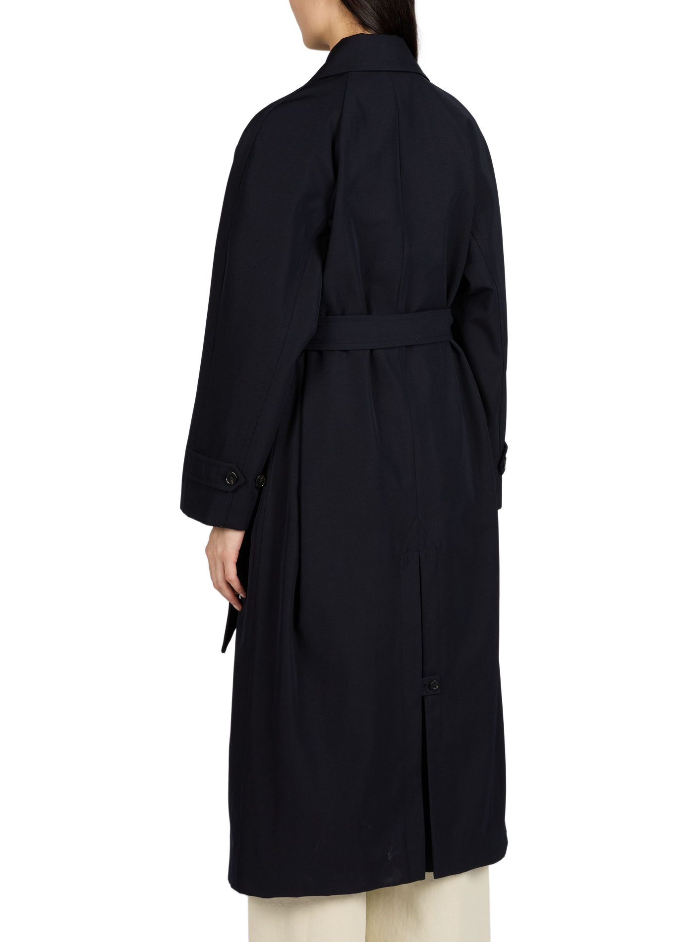 Trench uni en laine et coton mélangés A.P.C. Multicolore