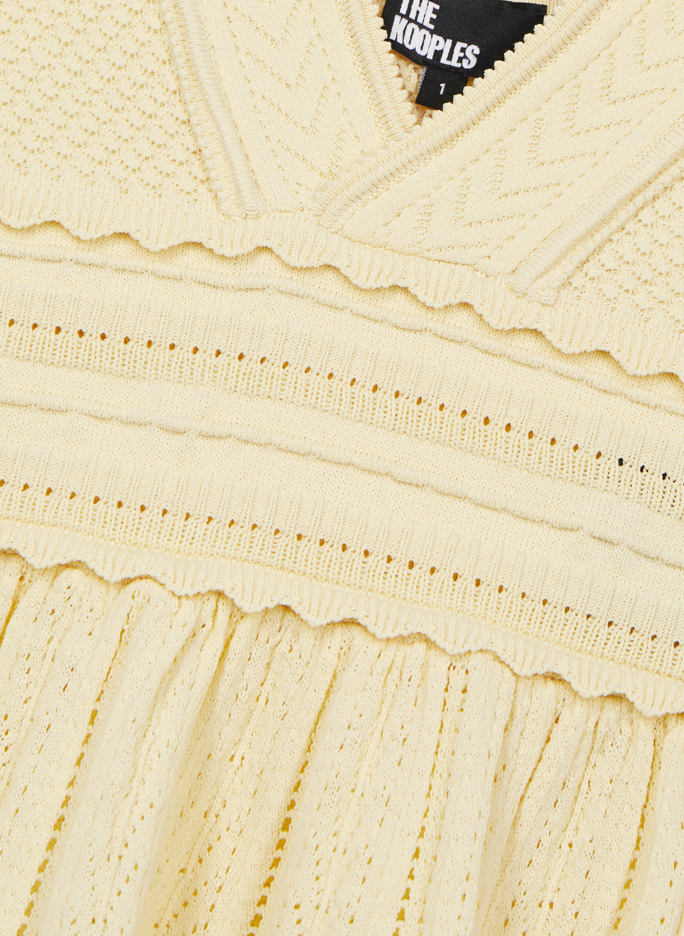 Top en maille ajourée THE KOOPLES Jaune