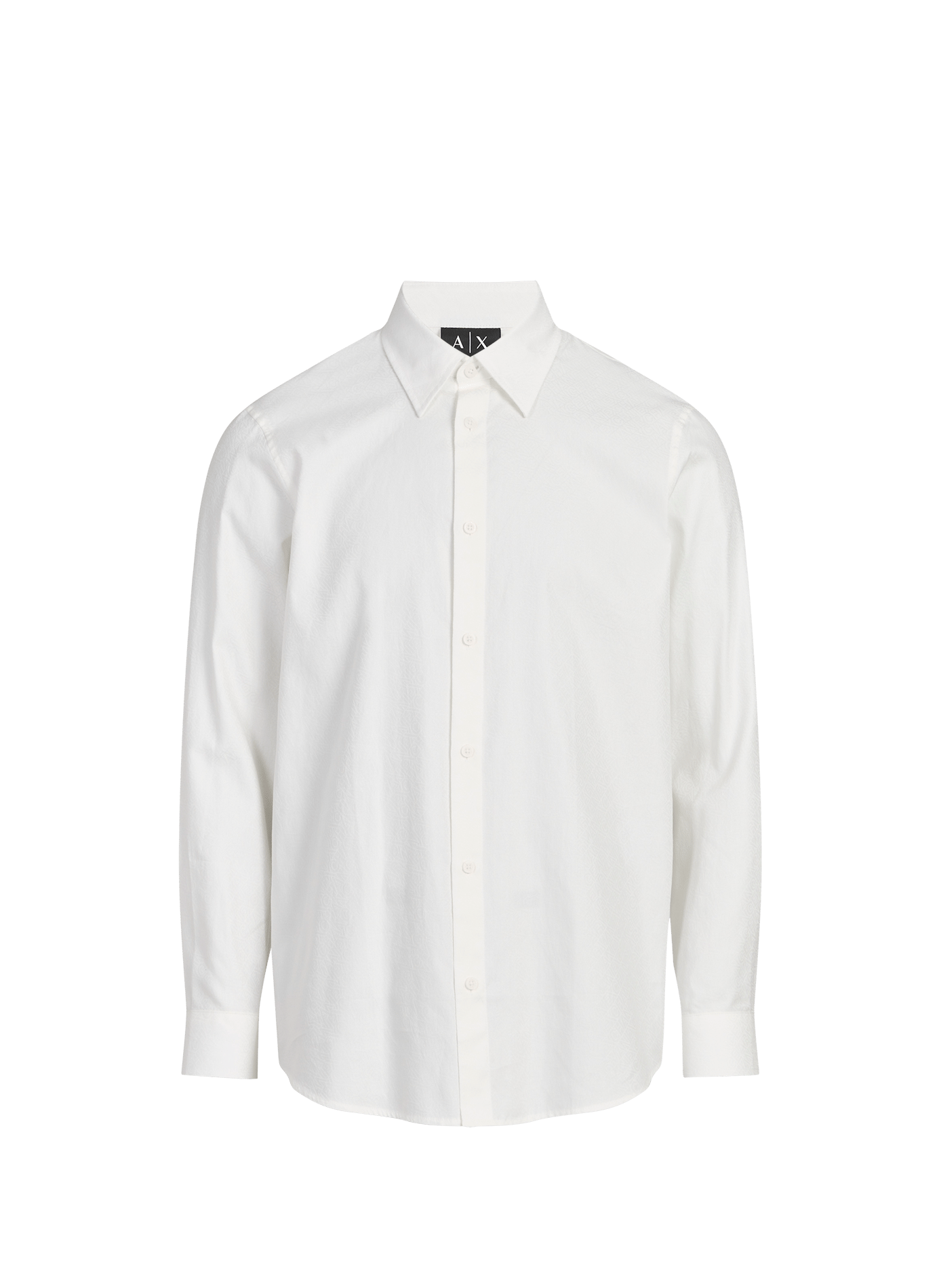 Cotton shirt with logo ARMANI EXCHANGE White