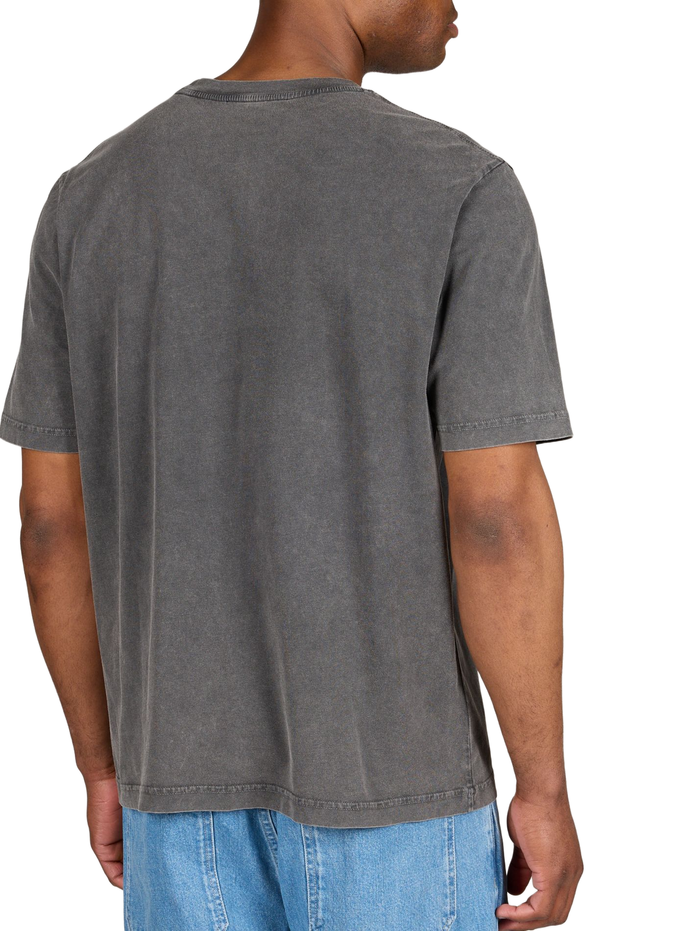 Round-neck cotton brand T-shirt MAISON KITSUNÉ Black