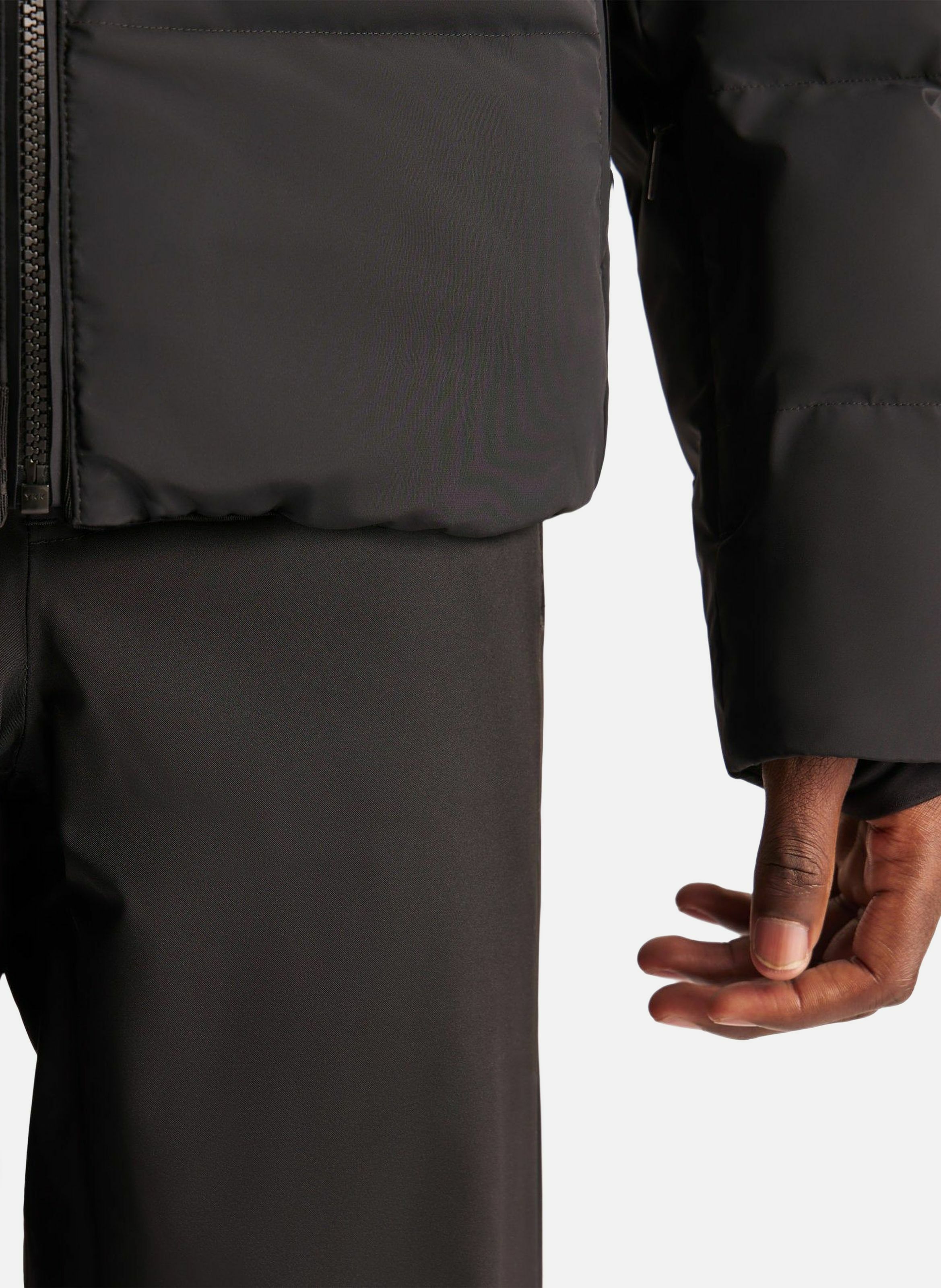 Blouson de ski constant col capuche coupe oversize FUSALP Noir