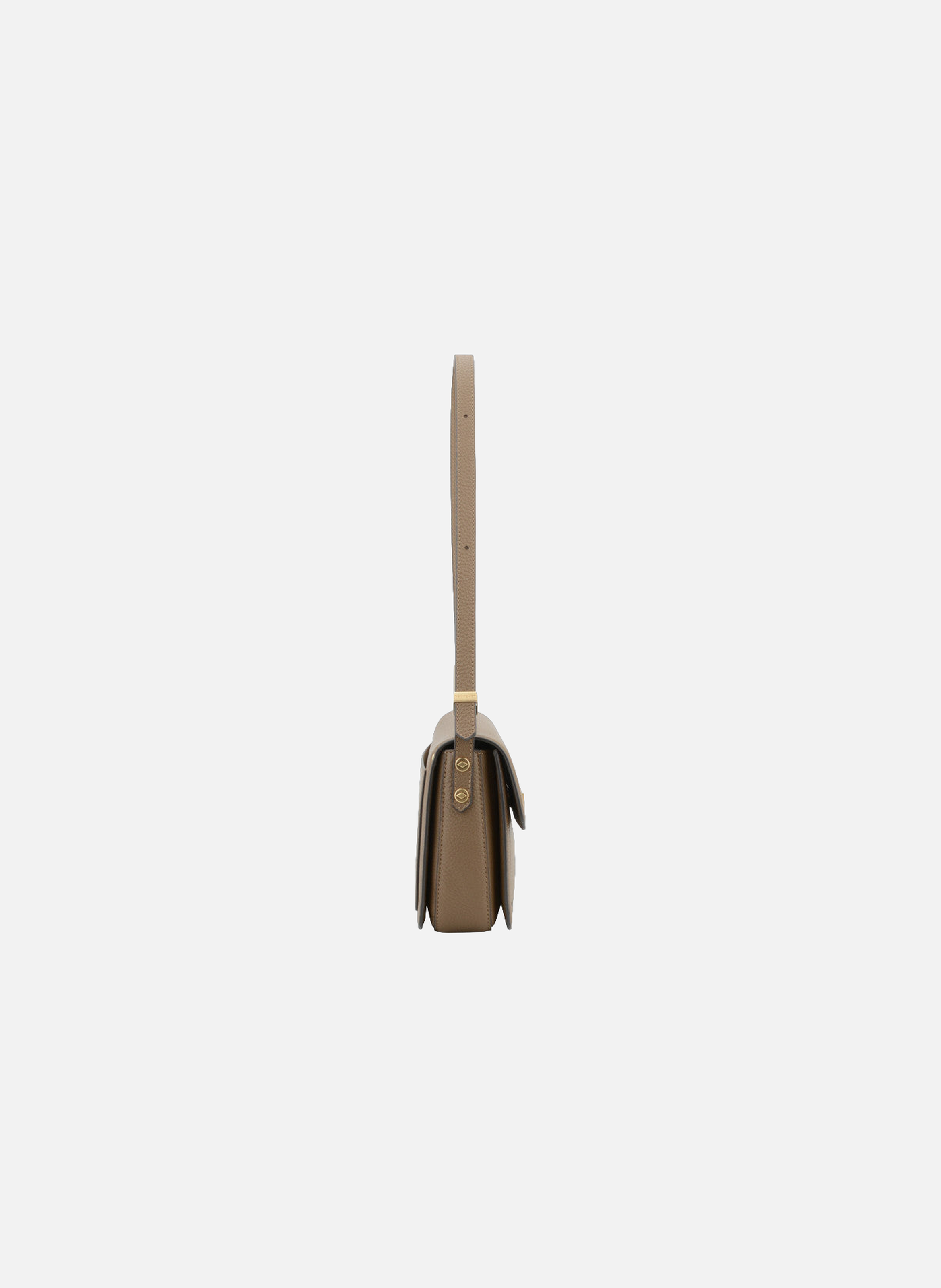 Auteuil | sac porté travers gm en cuir de vachette POURCHET Marron
