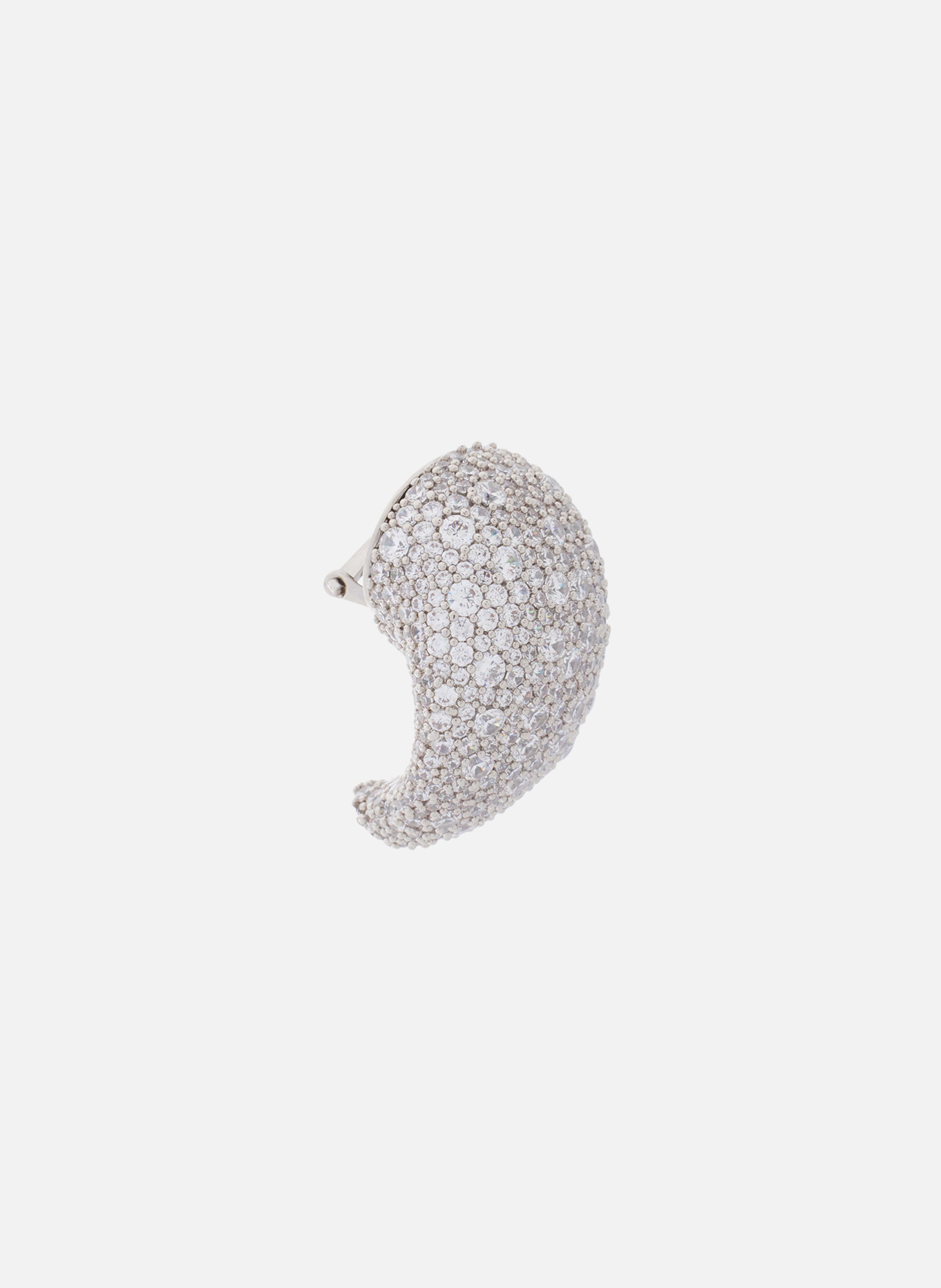 Boucles d'oreilles haute séquence strassées LANVIN Argent