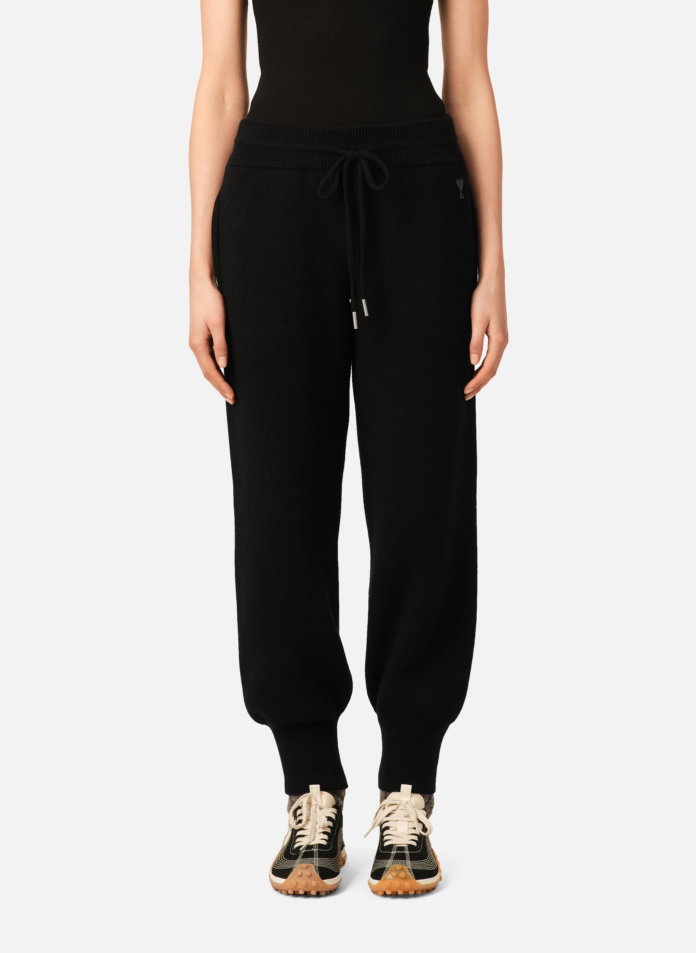 Jogging unisexe en laine AMI PARIS Noir
