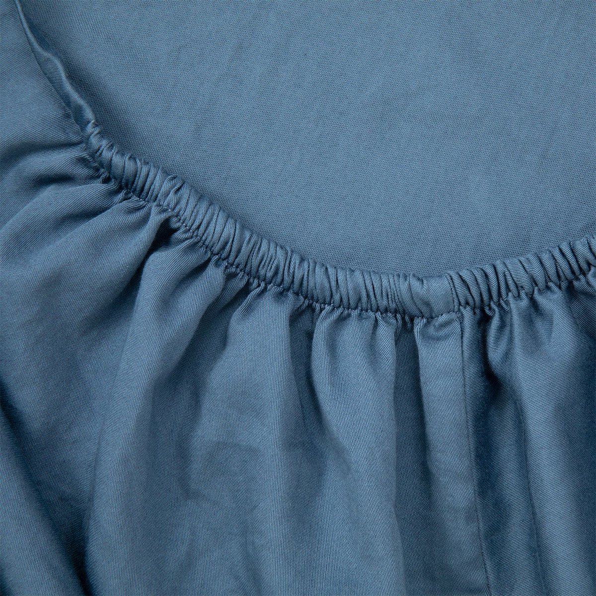 Drap housse en satin de coton lavé, palerme DESFORGES Gris