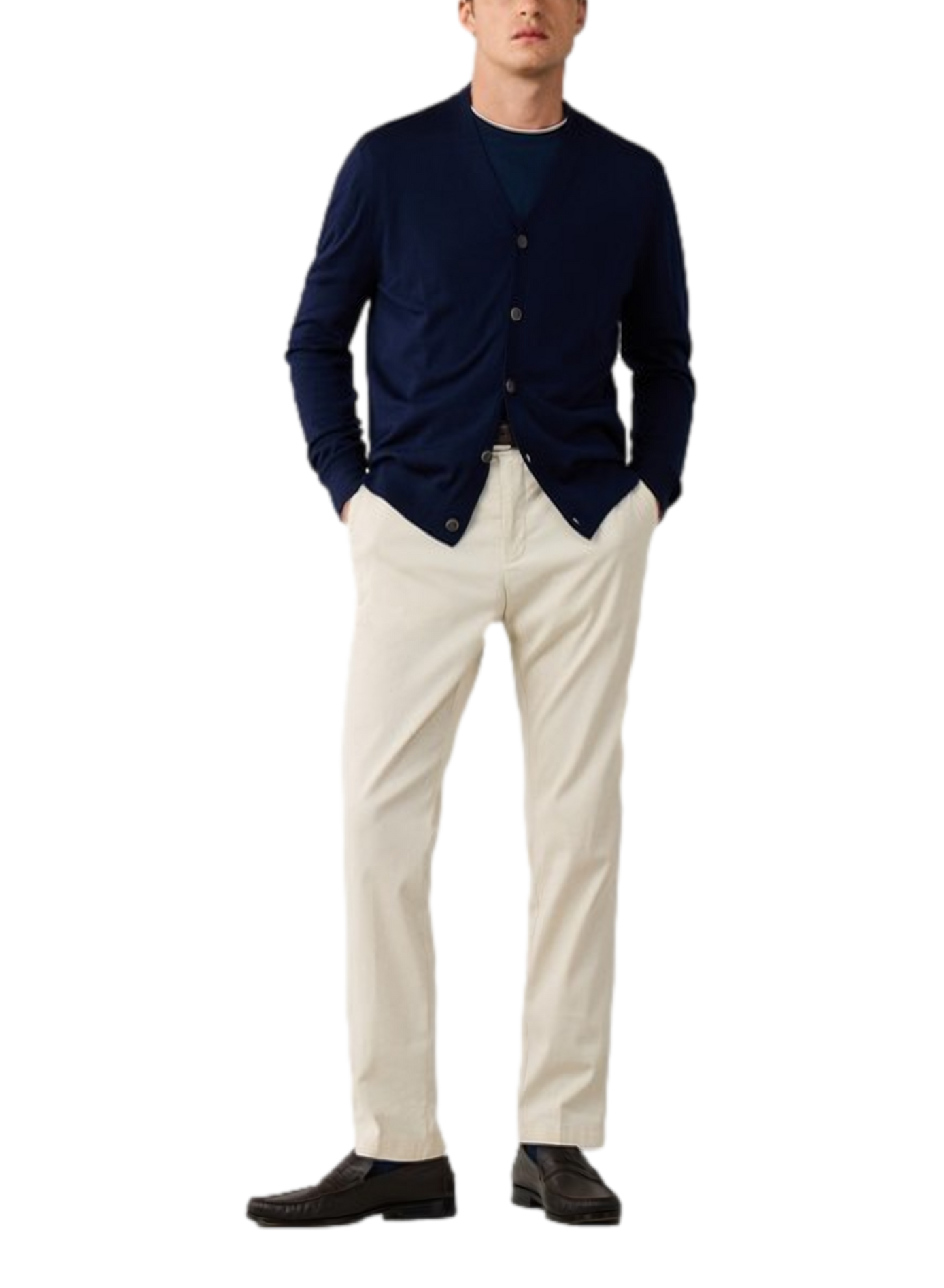 Straight wool vest HACKETT Blue