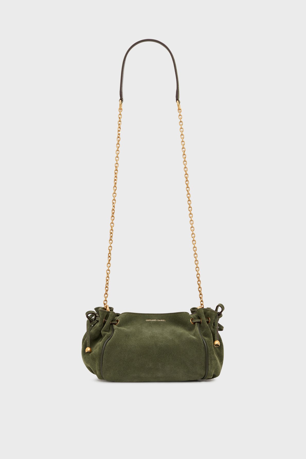 Sac en cuir velours - le mini 24 GERARD DAREL Vert