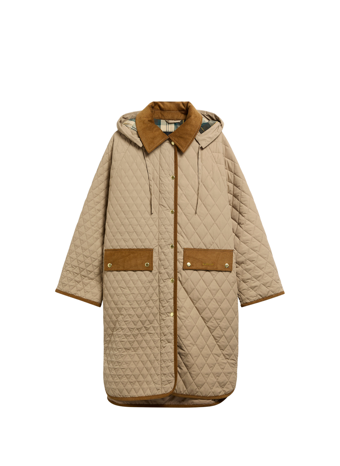 Manteau matelassé mi-long BARBOUR Marron
