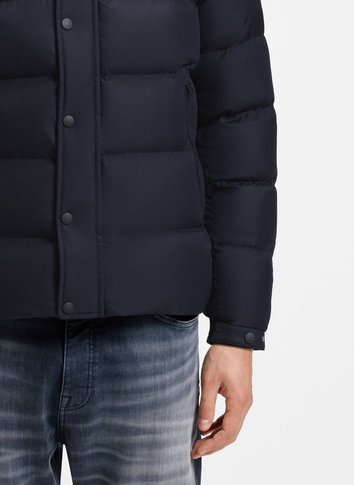 Doudoune col montant BOSS Bleu