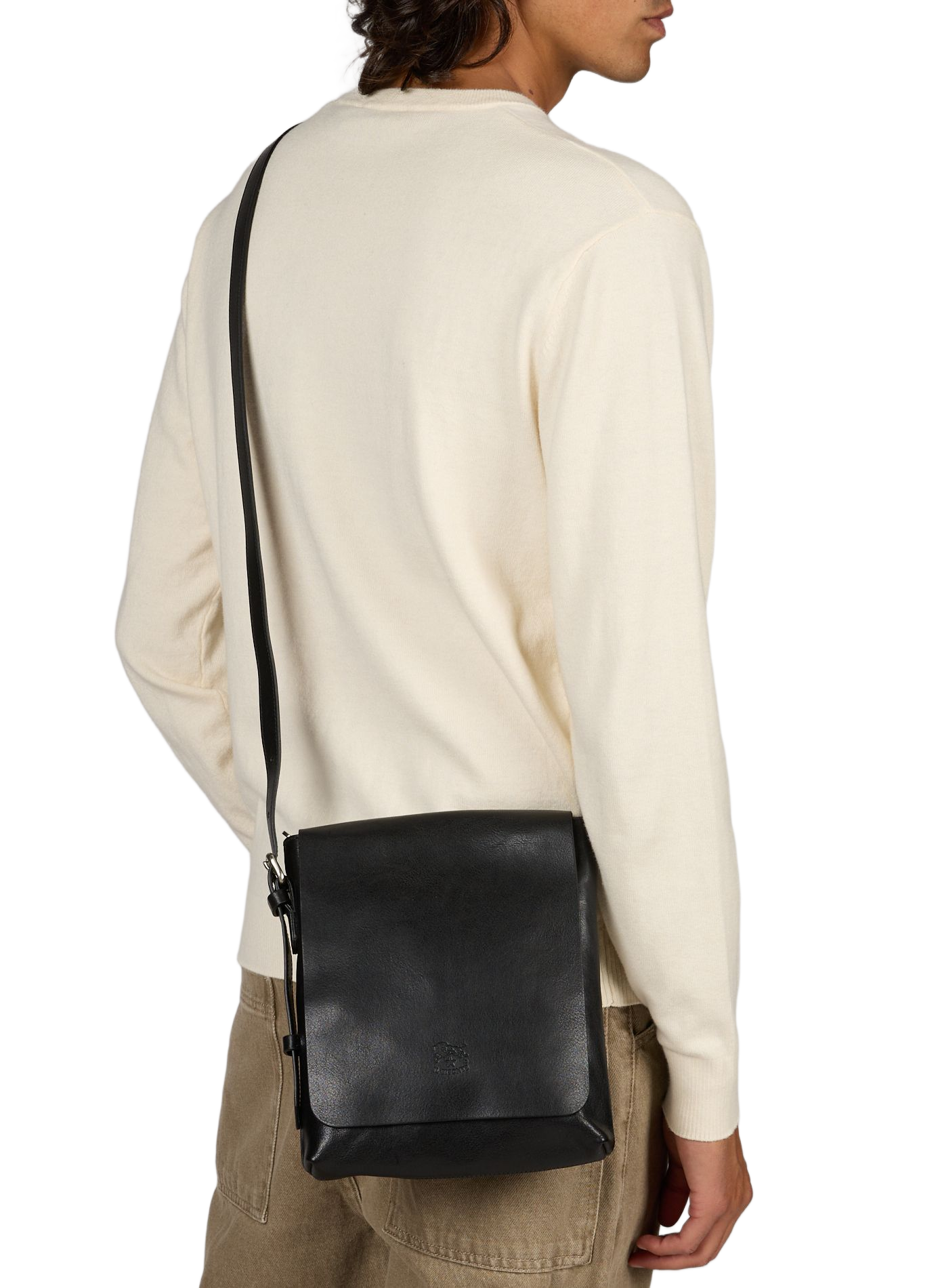 Leather Shoulder bag IL BISONTE Black
