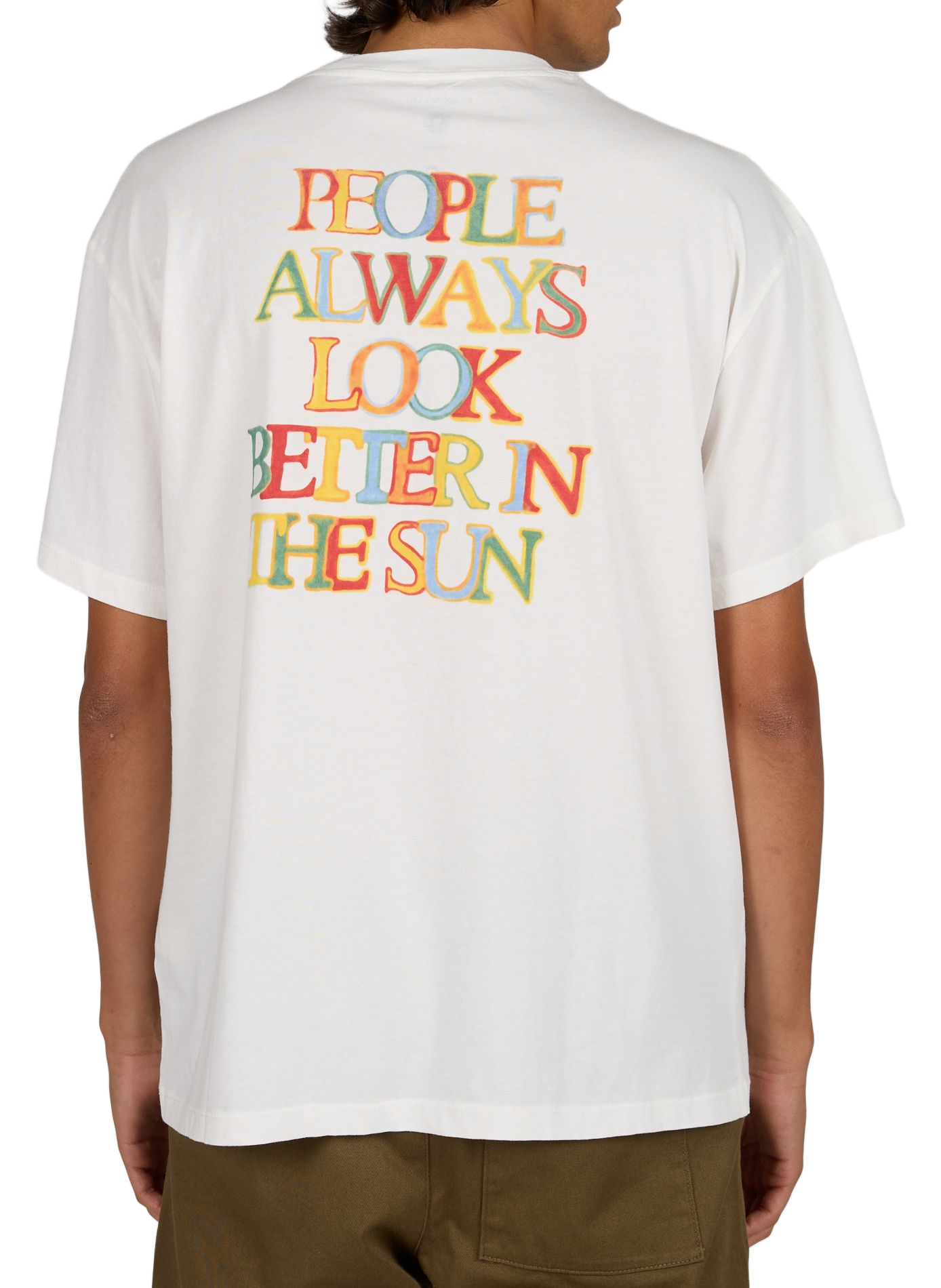 Printed cotton Aaron T-shirt THINKING MU White