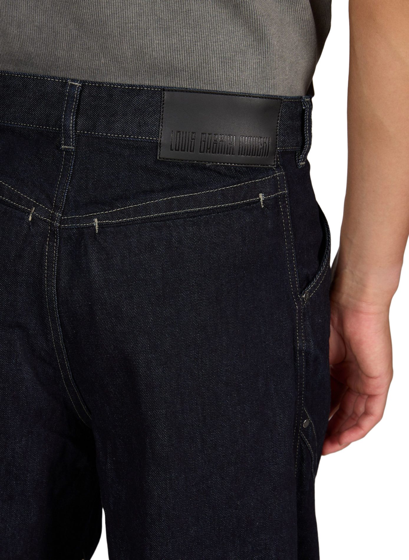 Wide cotton jeans LOUIS GABRIEL NOUCHI Blue