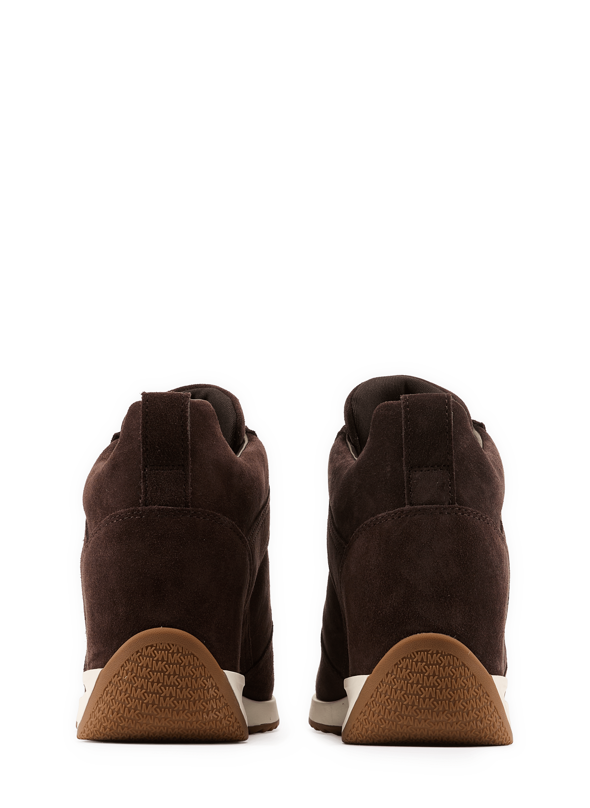 Baskets compensées en cuir MICHAEL KORS Brown