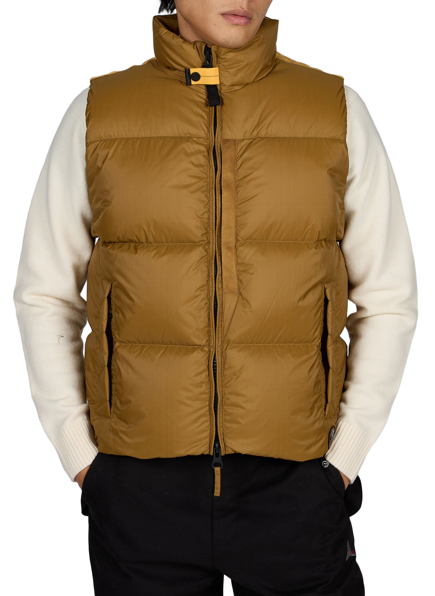 Doudoune droite sans manches unie PARAJUMPERS Doré