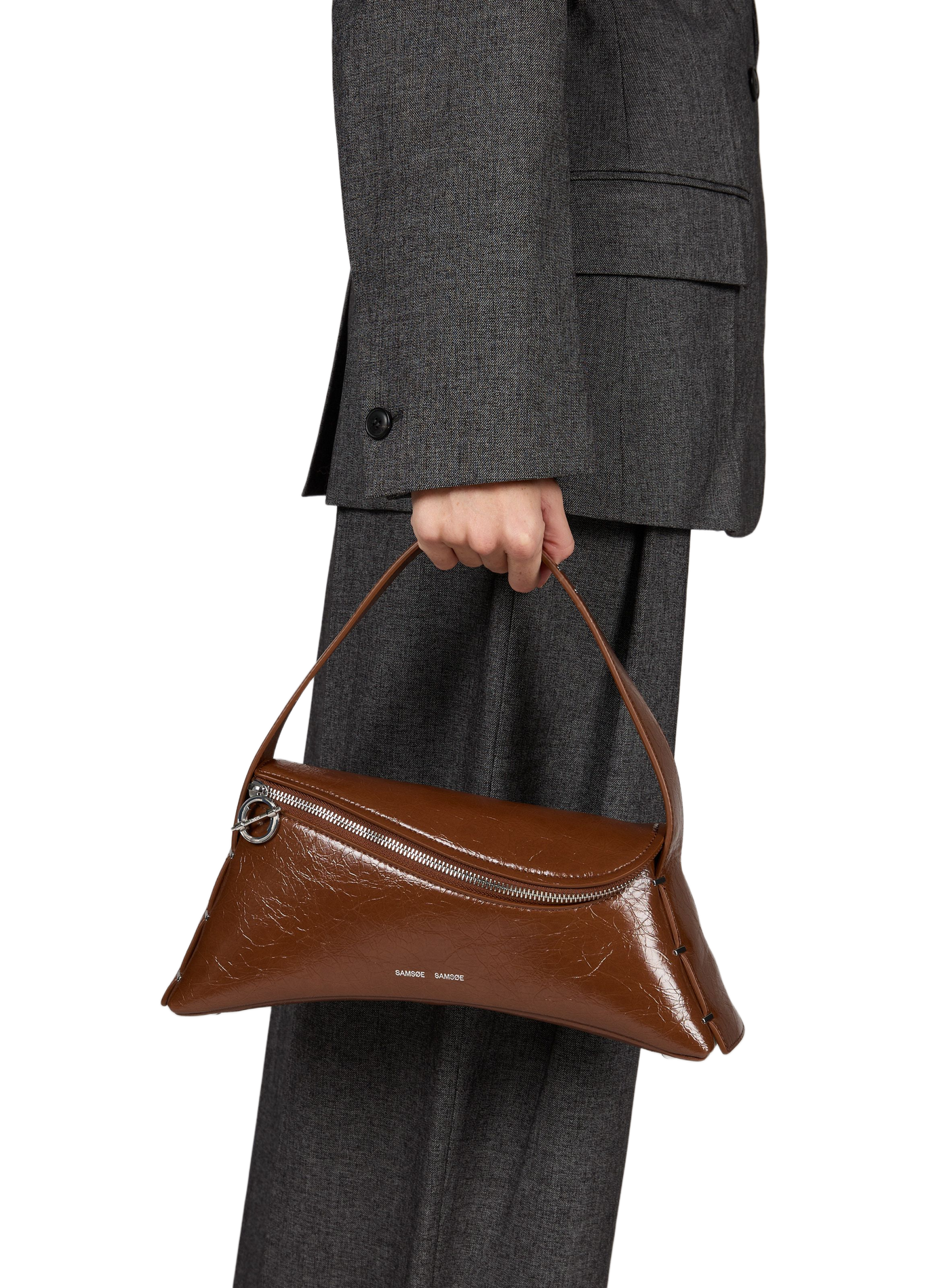 Sadandy Schultertasche in Lederoptik SAMSOE SAMSOE Braun