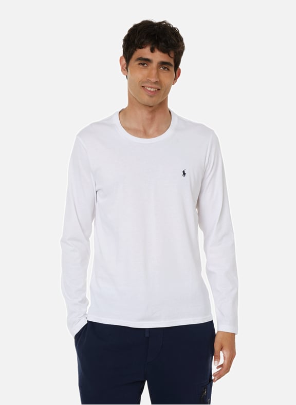 T SHIRT a MANCHES LONGUES EN COTON POLO RALPH LAUREN pour HOMME Printemps