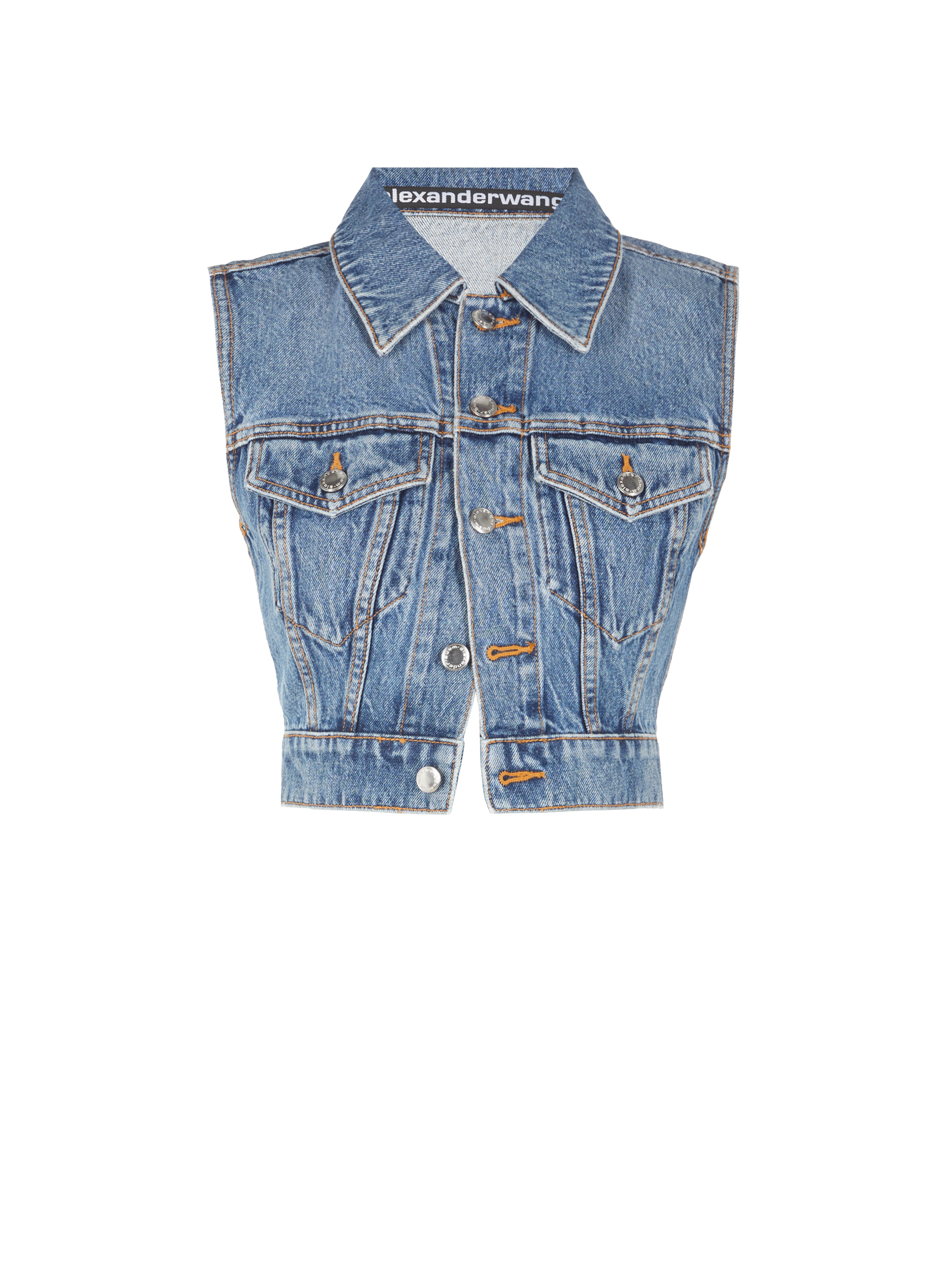 Veste en jean sans manches