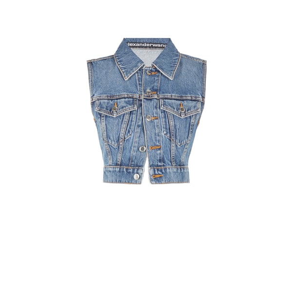 Veste en jean sans manches