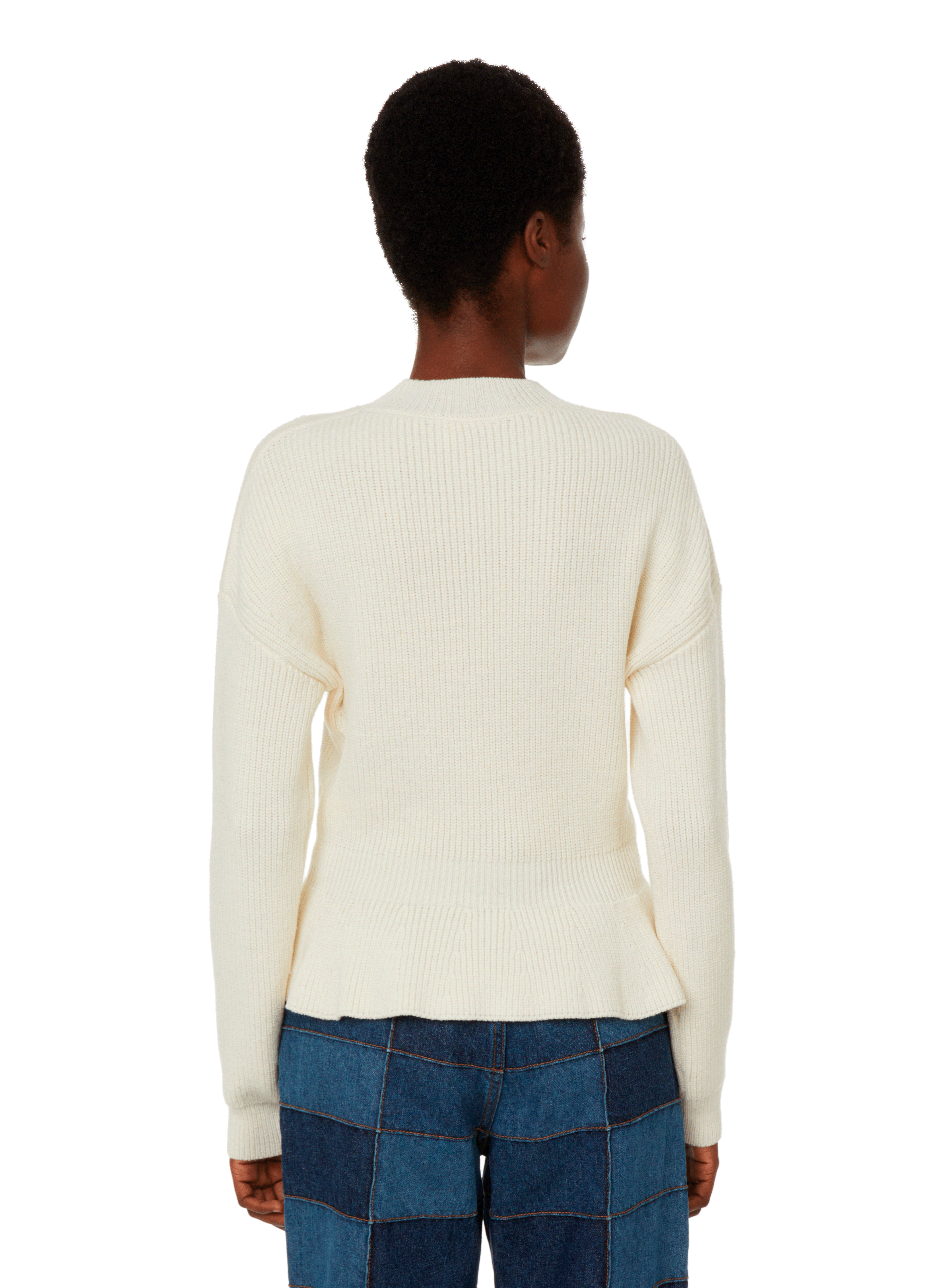 Pull cintré en laine CHLOÉ Beige