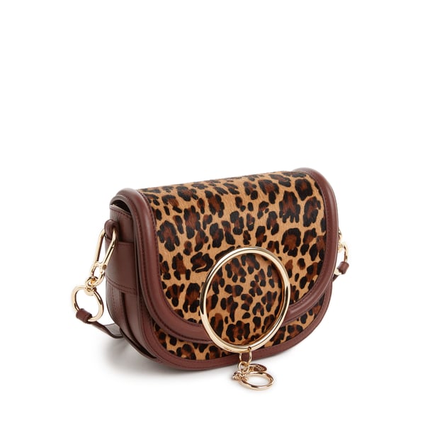 Sac à bandoulière léopard en cuir