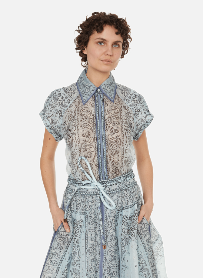 ZIMMERMANN linen and silk blouse