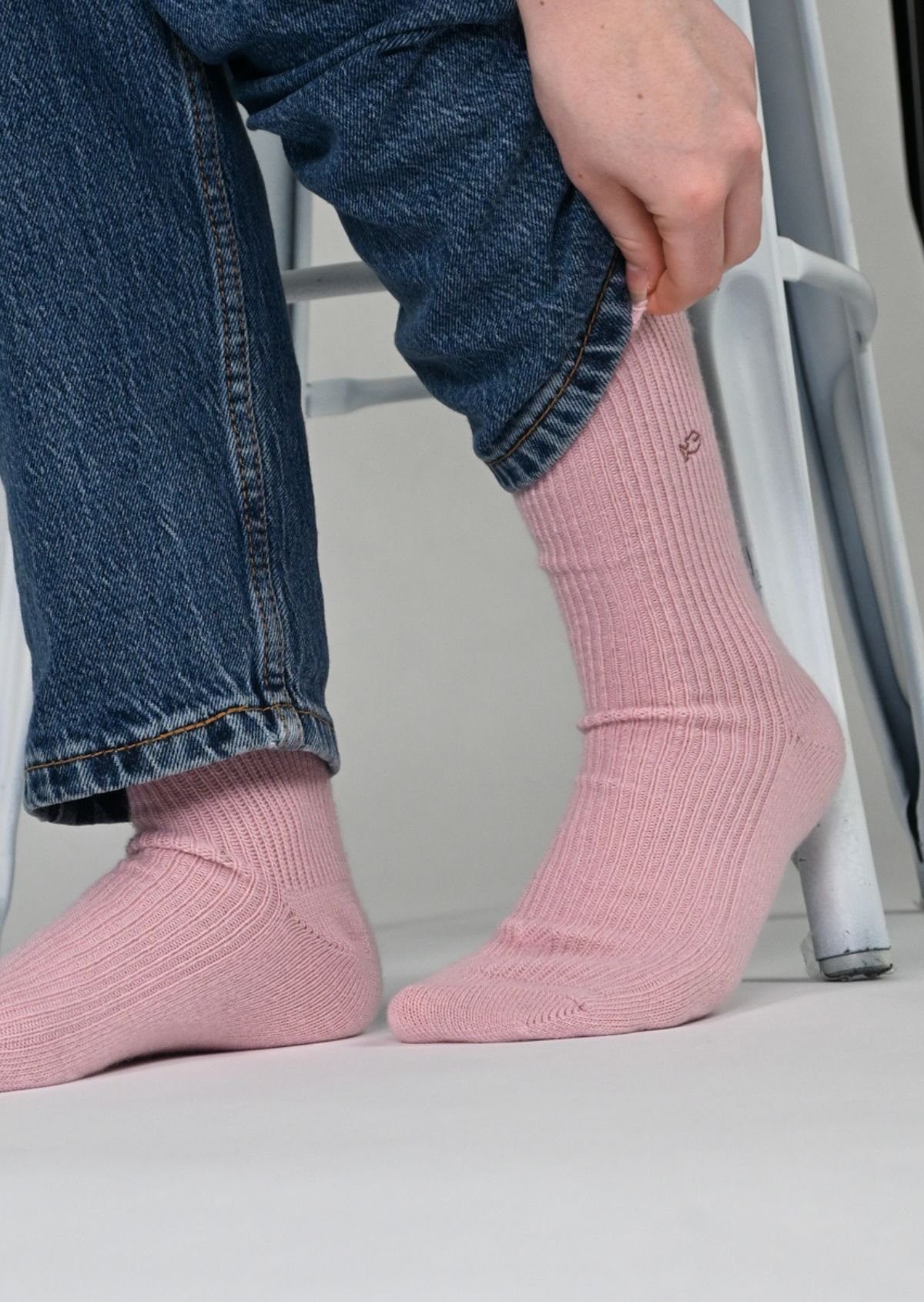 Chaussettes en laine BILLYBELT Rose