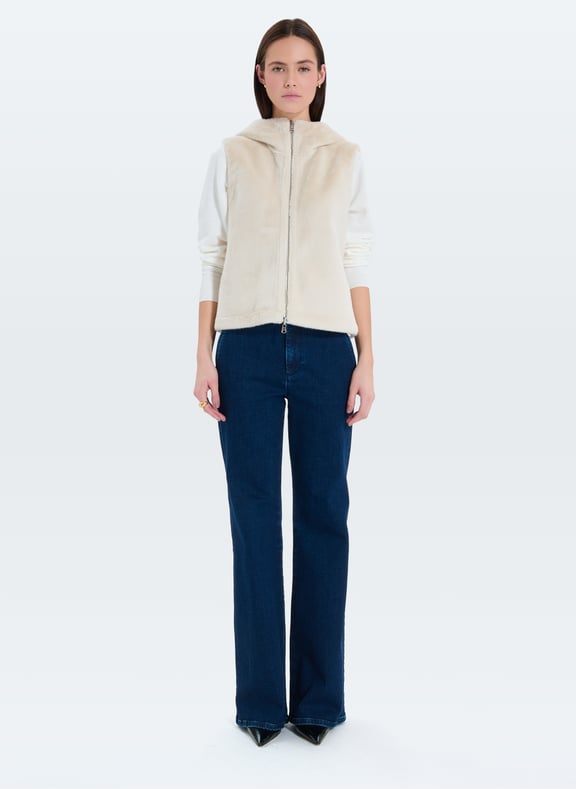 Manteau ecru droit - genta Blanc by ZAPA ZAPA Manteau ecru droit - genta Blanc