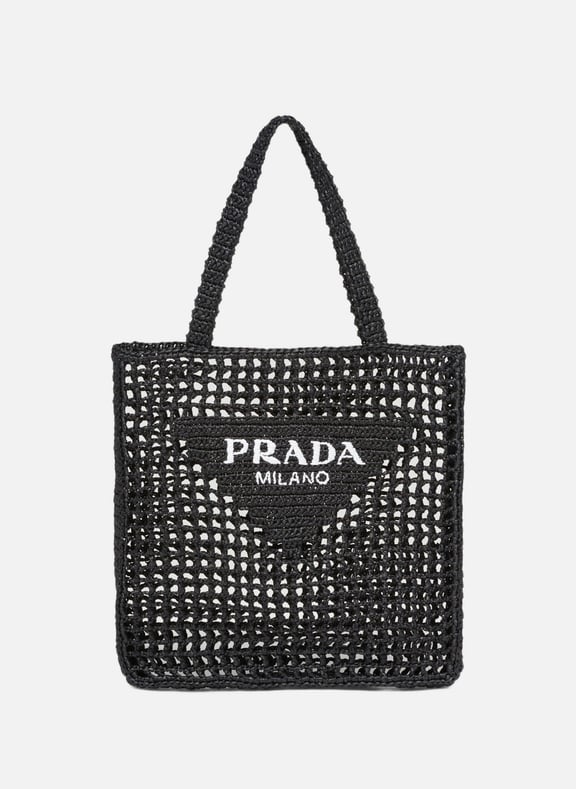 Cabas en crochet Noir by PRADA PRADA Cabas en crochet Noir