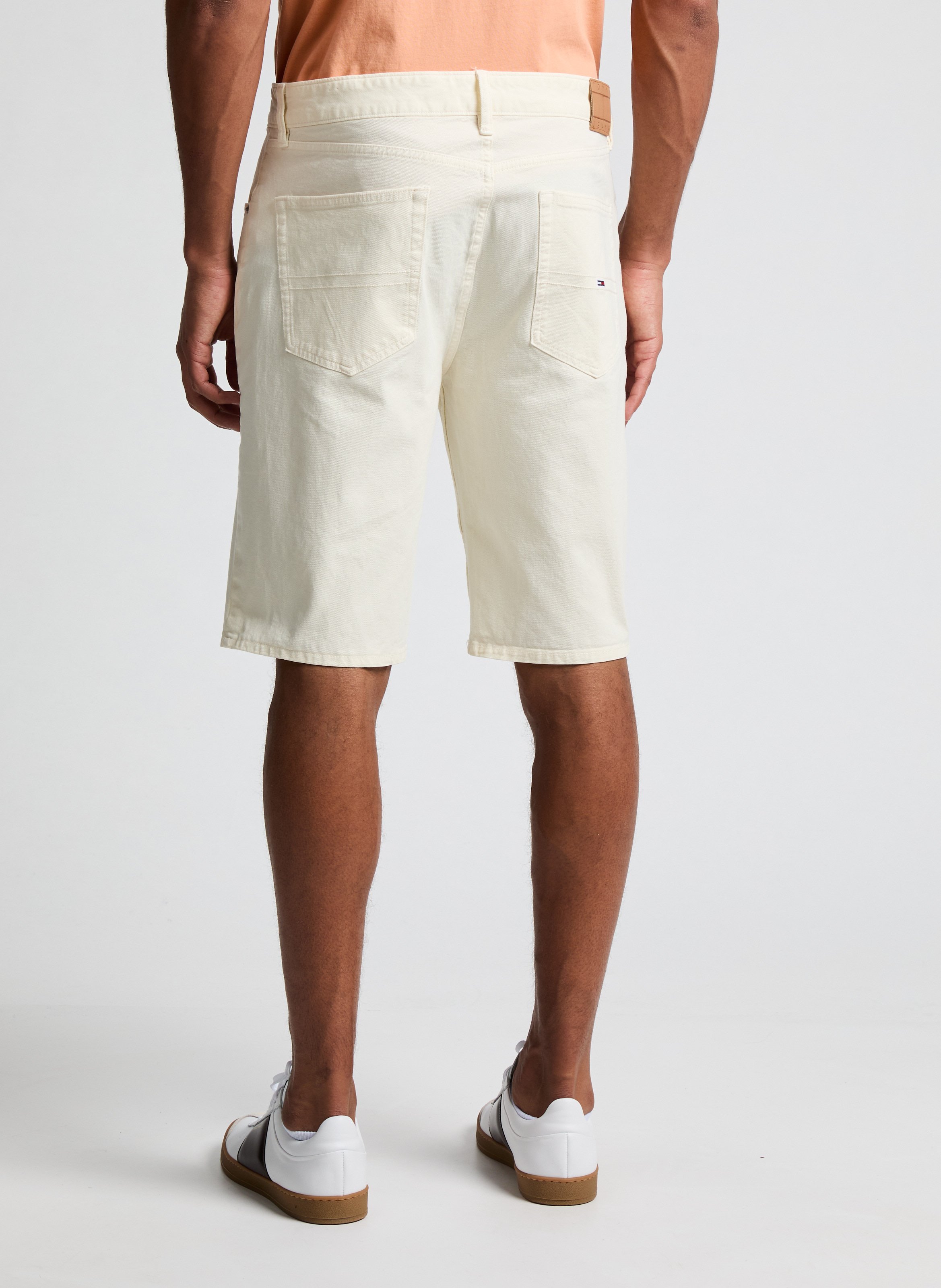 Ribbed cotton shorts TOMMY HILFIGER Beige