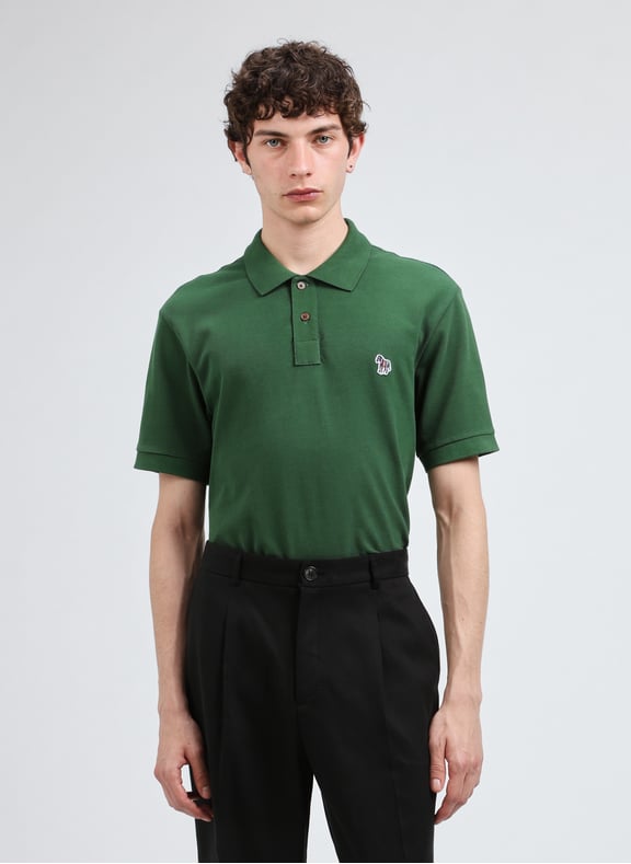 Short sleeve cotton polo shirt Green by PAUL SMITH PAUL SMITH Short sleeve cotton polo shirt Green