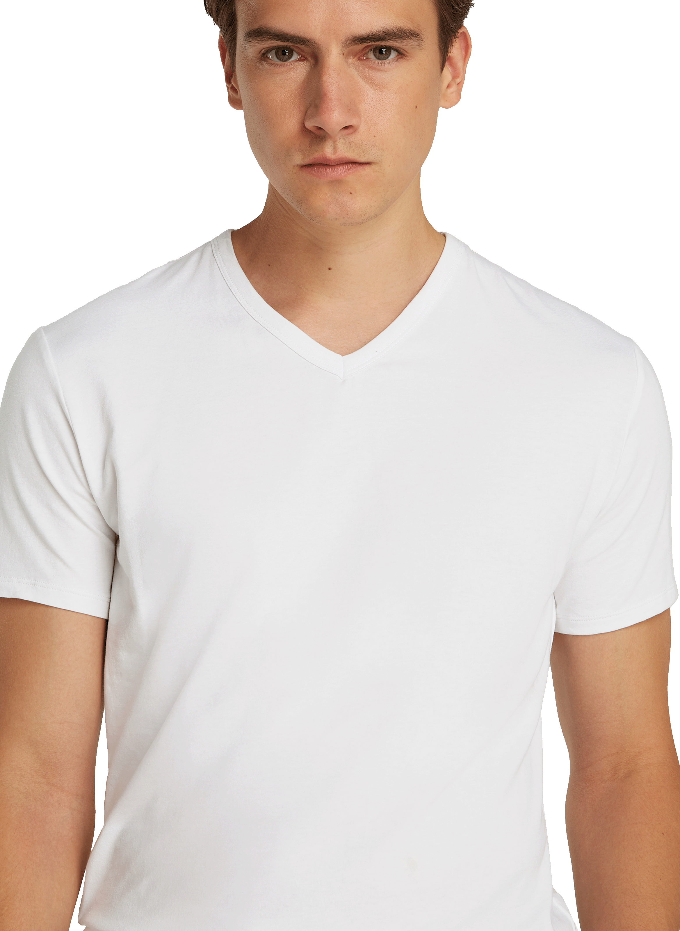 Set of 3 V-neck indoor t-shirts CALVIN KLEIN White