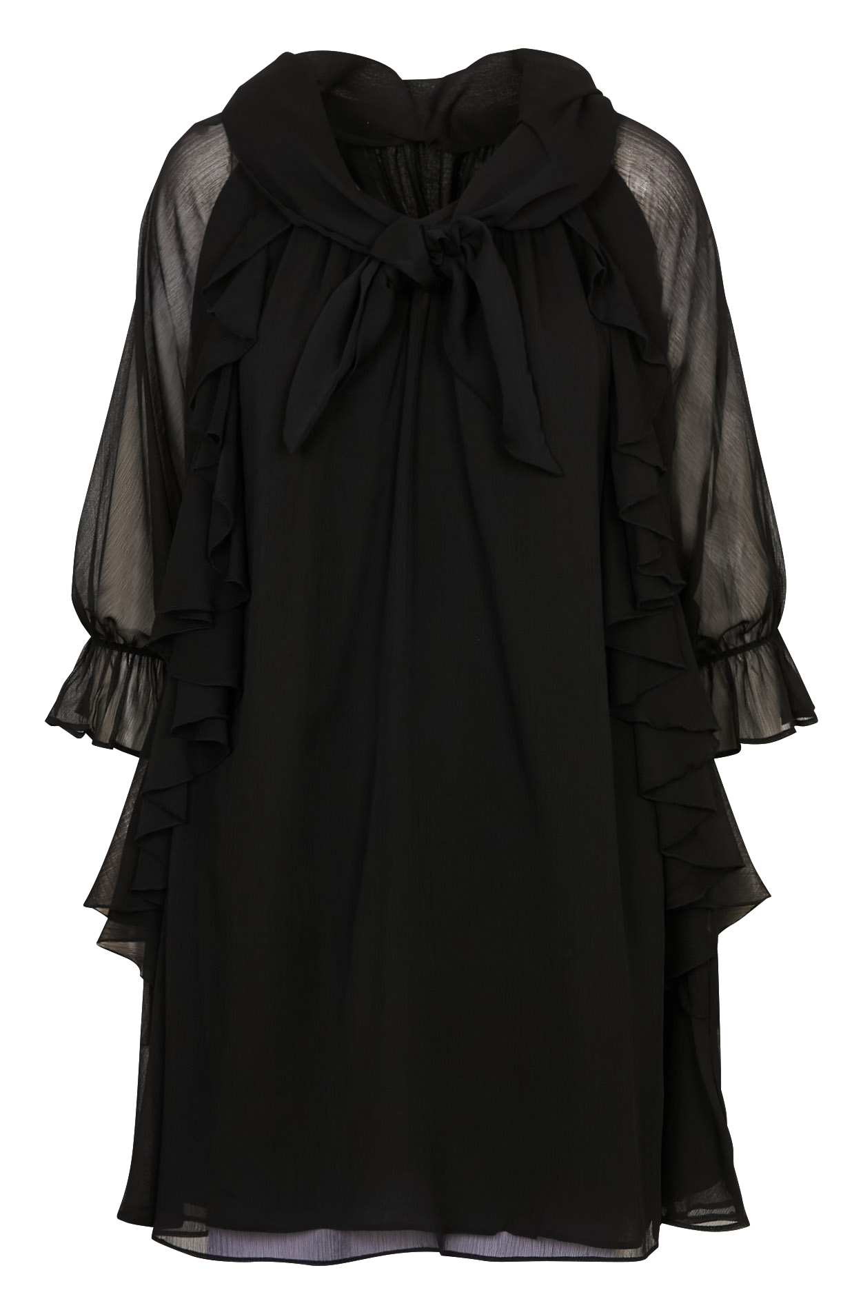 Robe courte col v IKKS Noir