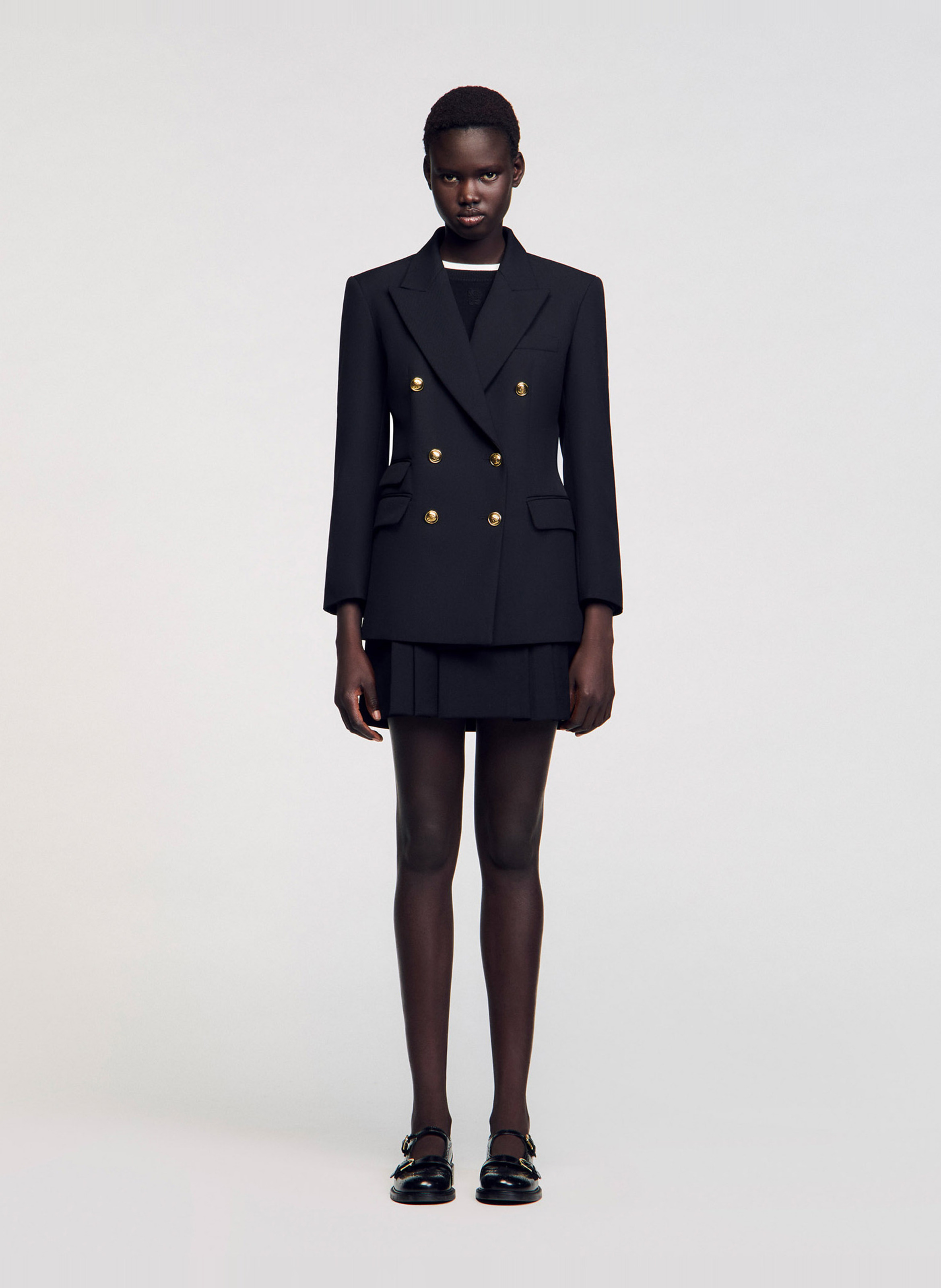 Veste tailleur cintrée Noir