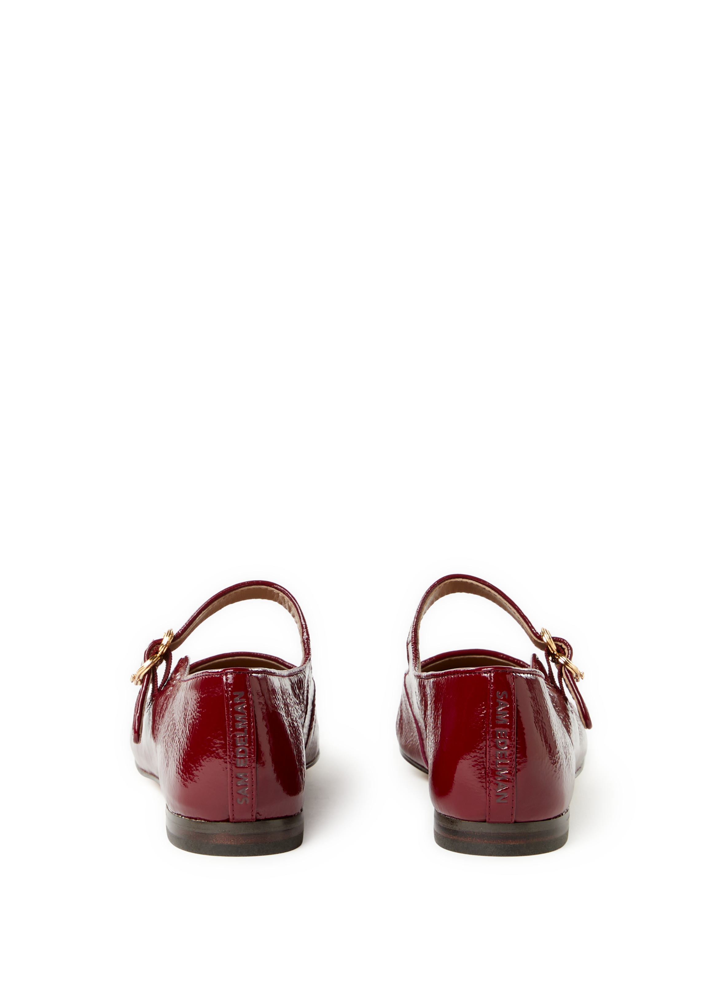 Babies vernies en cuir SAM EDELMAN Rouge