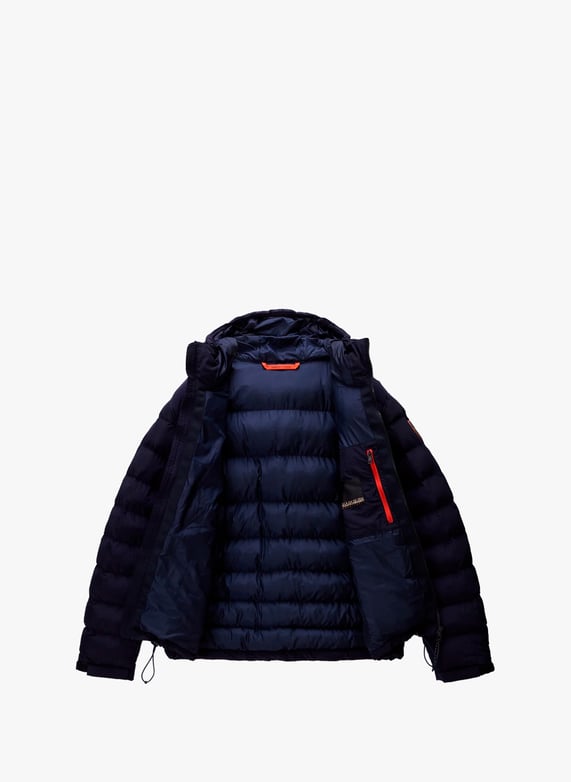 Blouson matelassé à capuche | Bleu by NAPAPIJRI Blouson matelassé à capuche Bleu