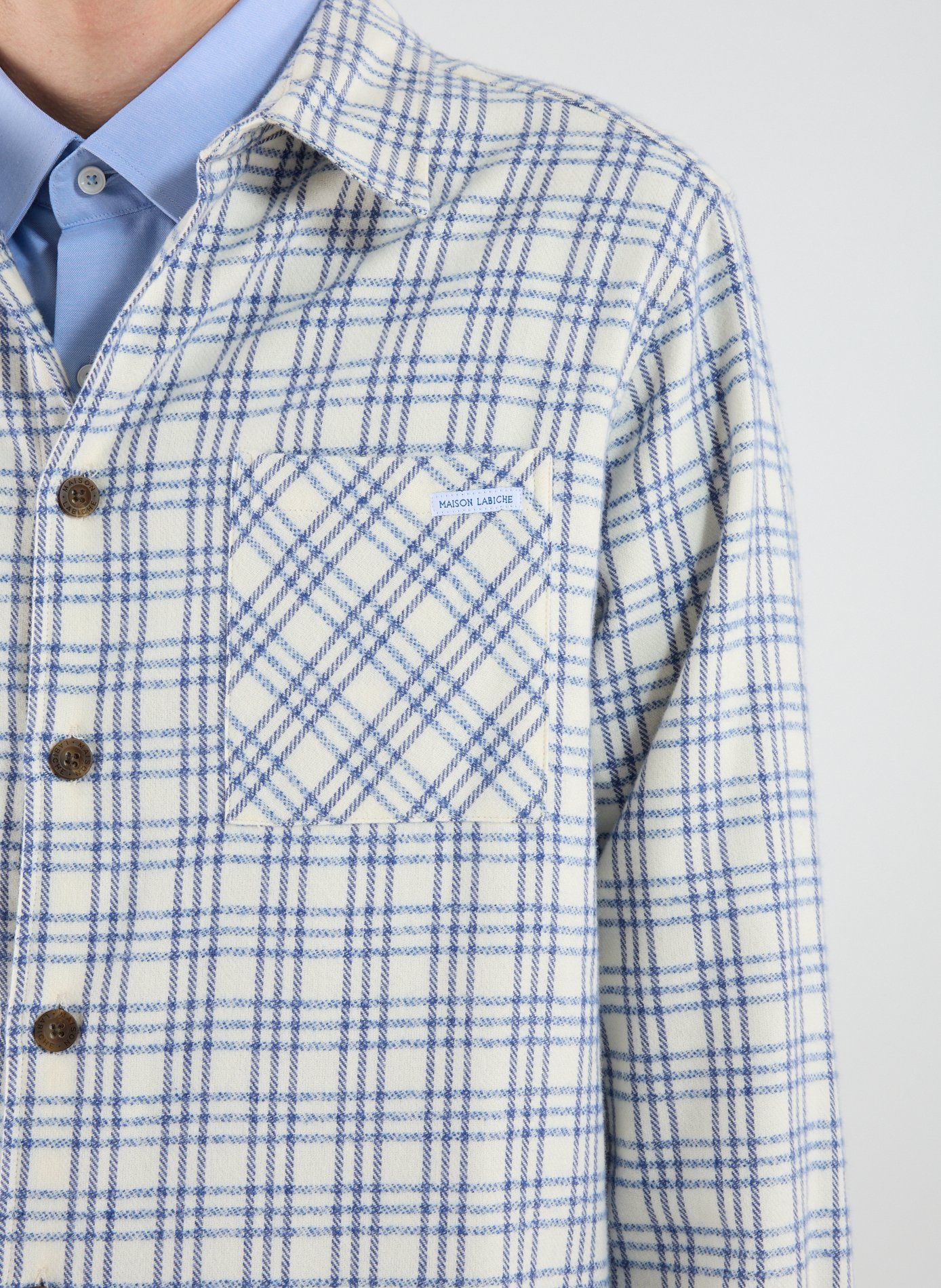  Cotton shirt MAISON LABICHE Blue