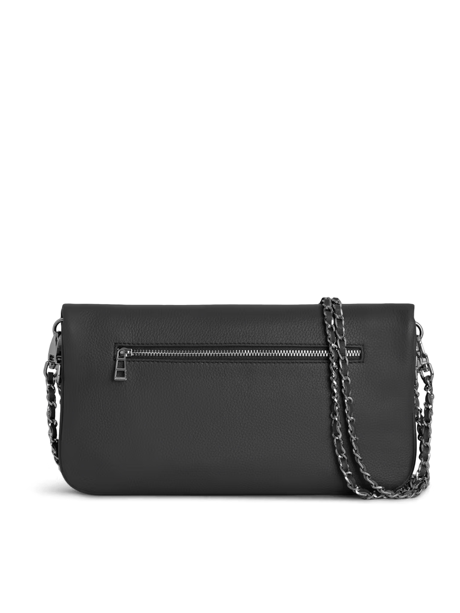 Pochette en cuir rock ZADIG&VOLTAIRE Gris