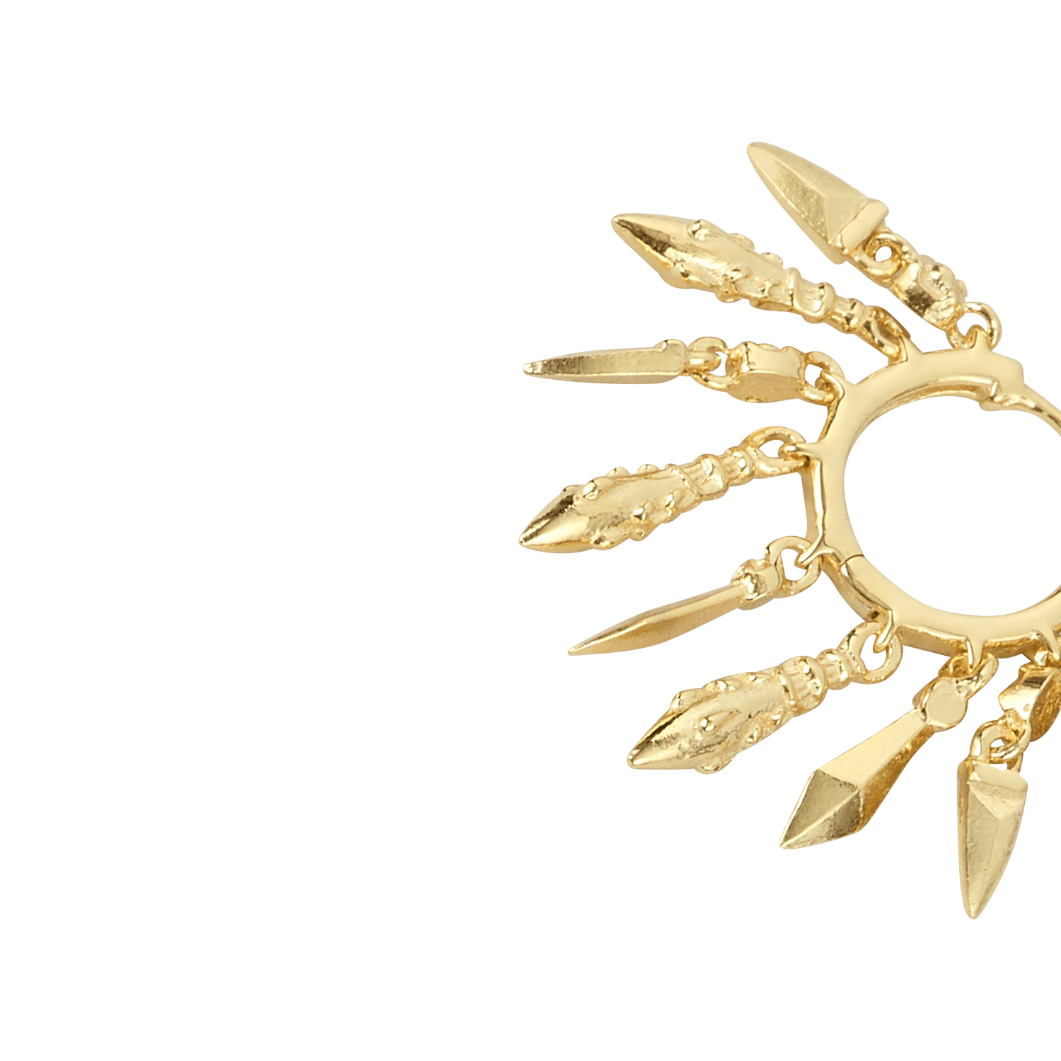 Boucle d'oreille mina BA&SH Doré