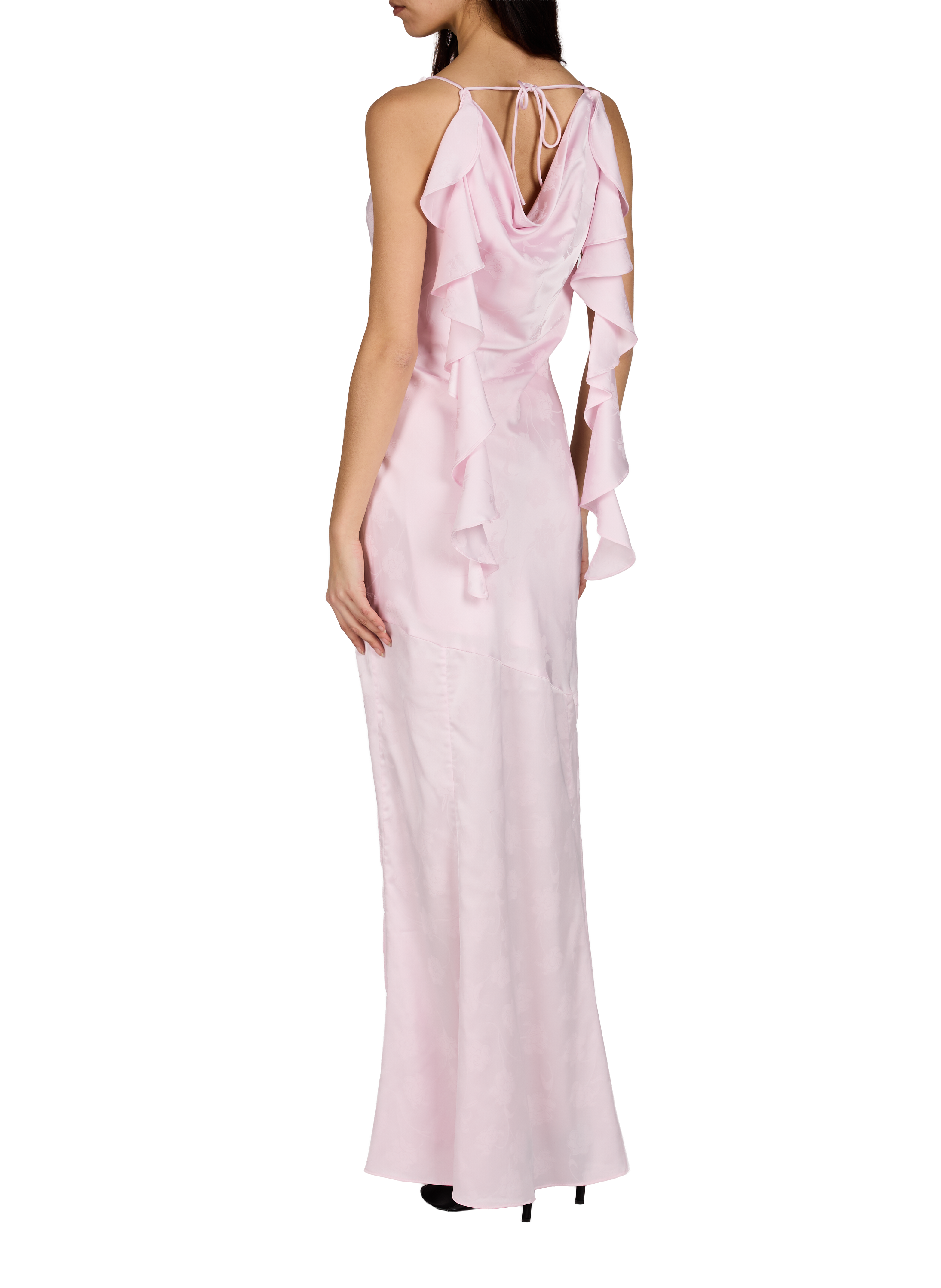 Robe fleurie fluide ROTATE Rose