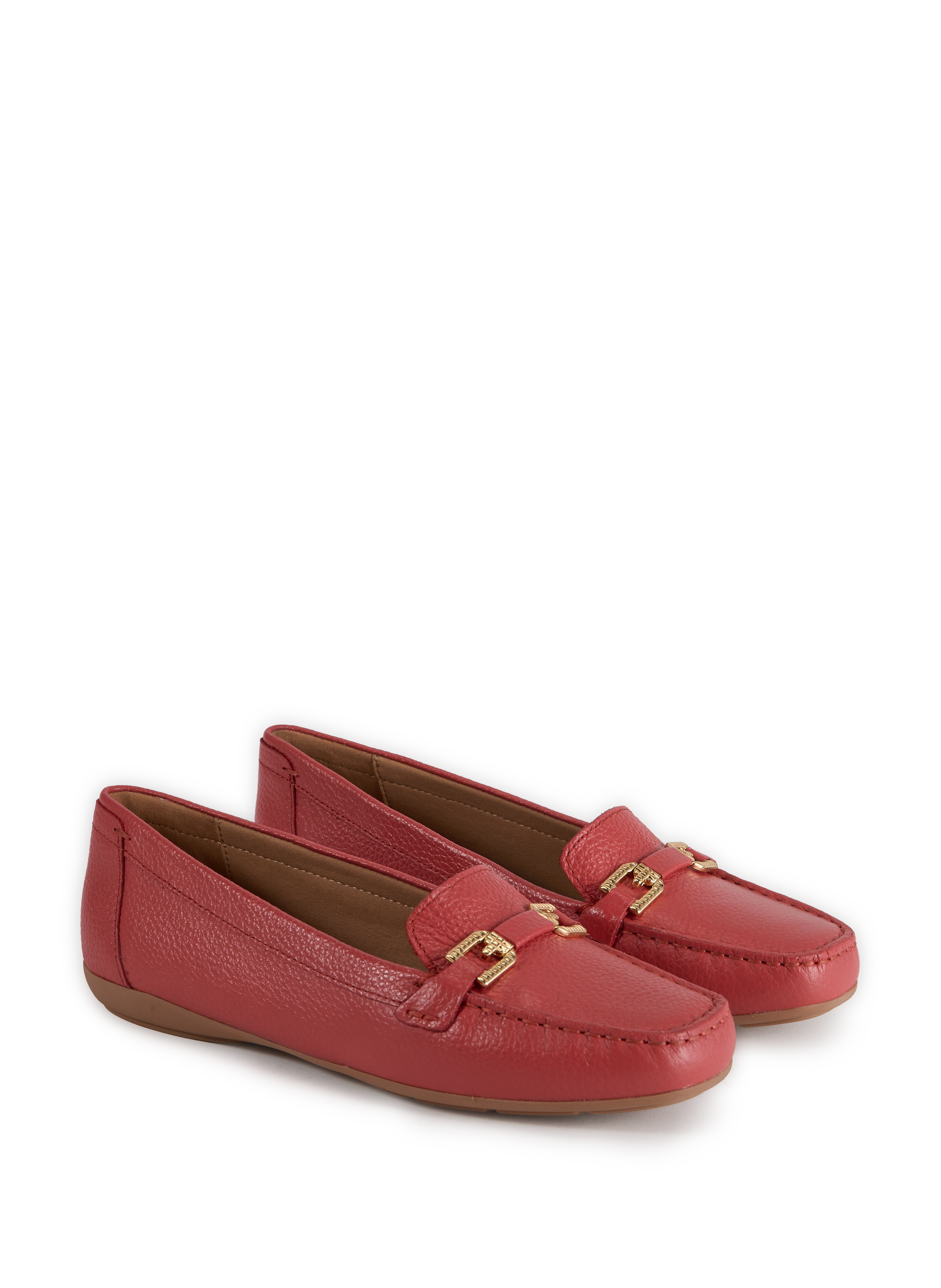 Annytah leather moccasins GEOX Red