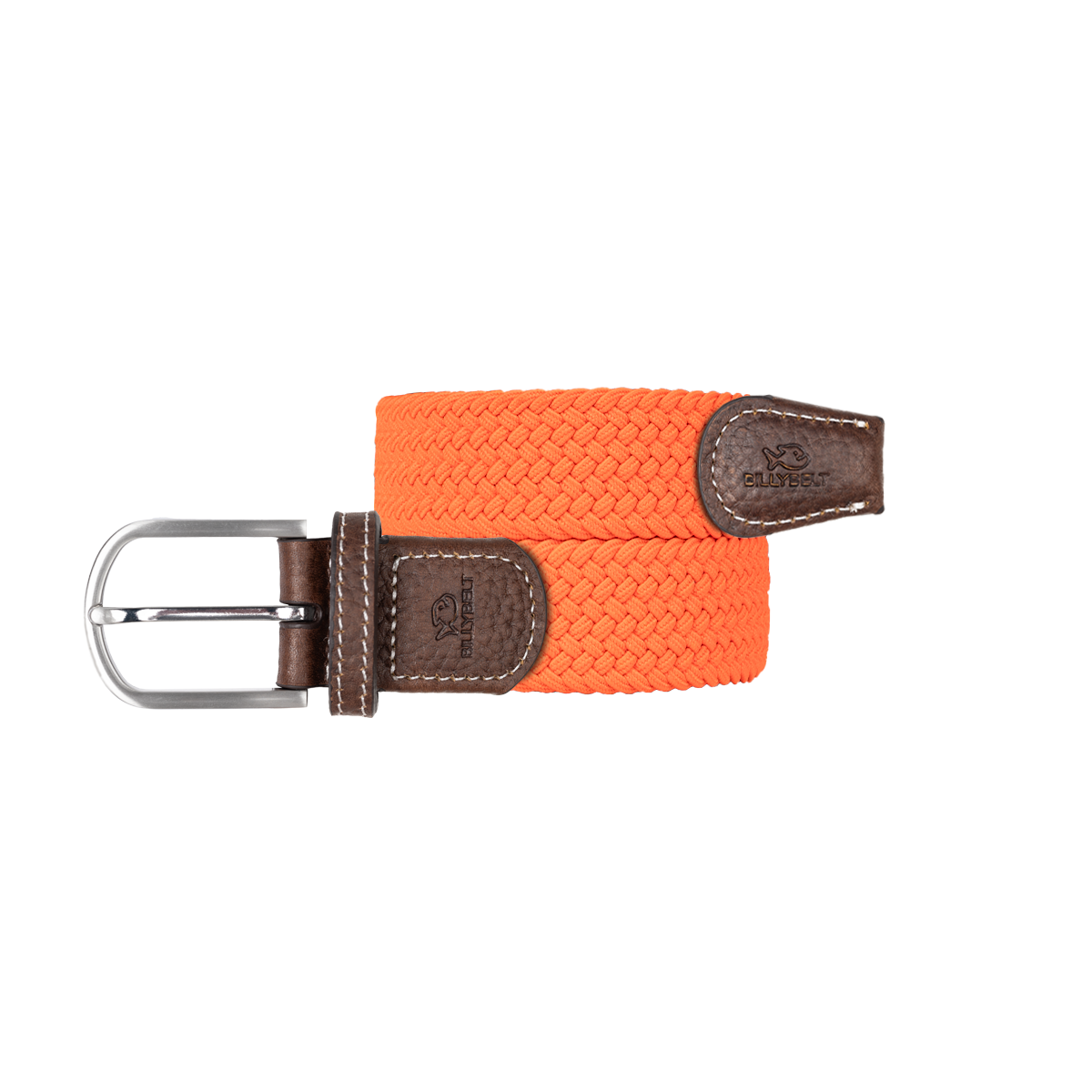 Ceinture tressée élastique unie BILLYBELT Orange