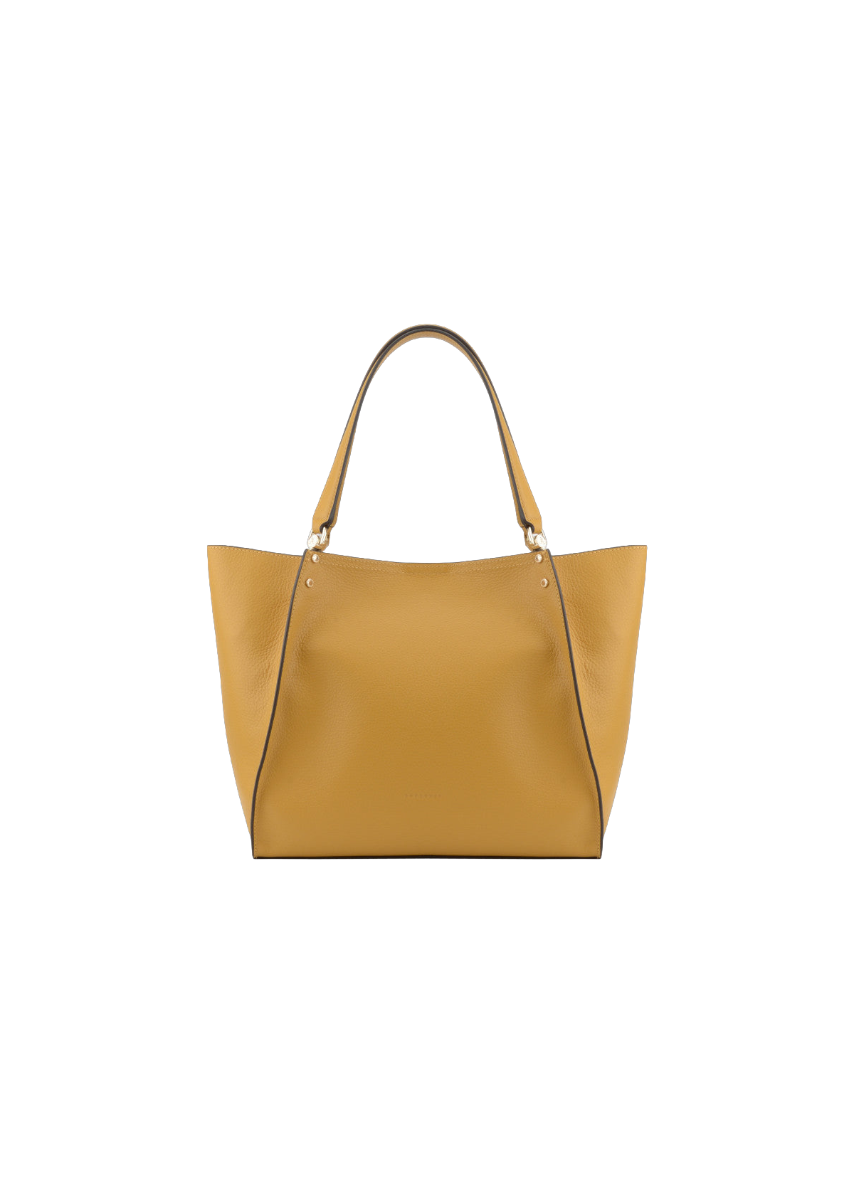 Hebdo | Sac PM en cuir de veau grainé POURCHET Jaune