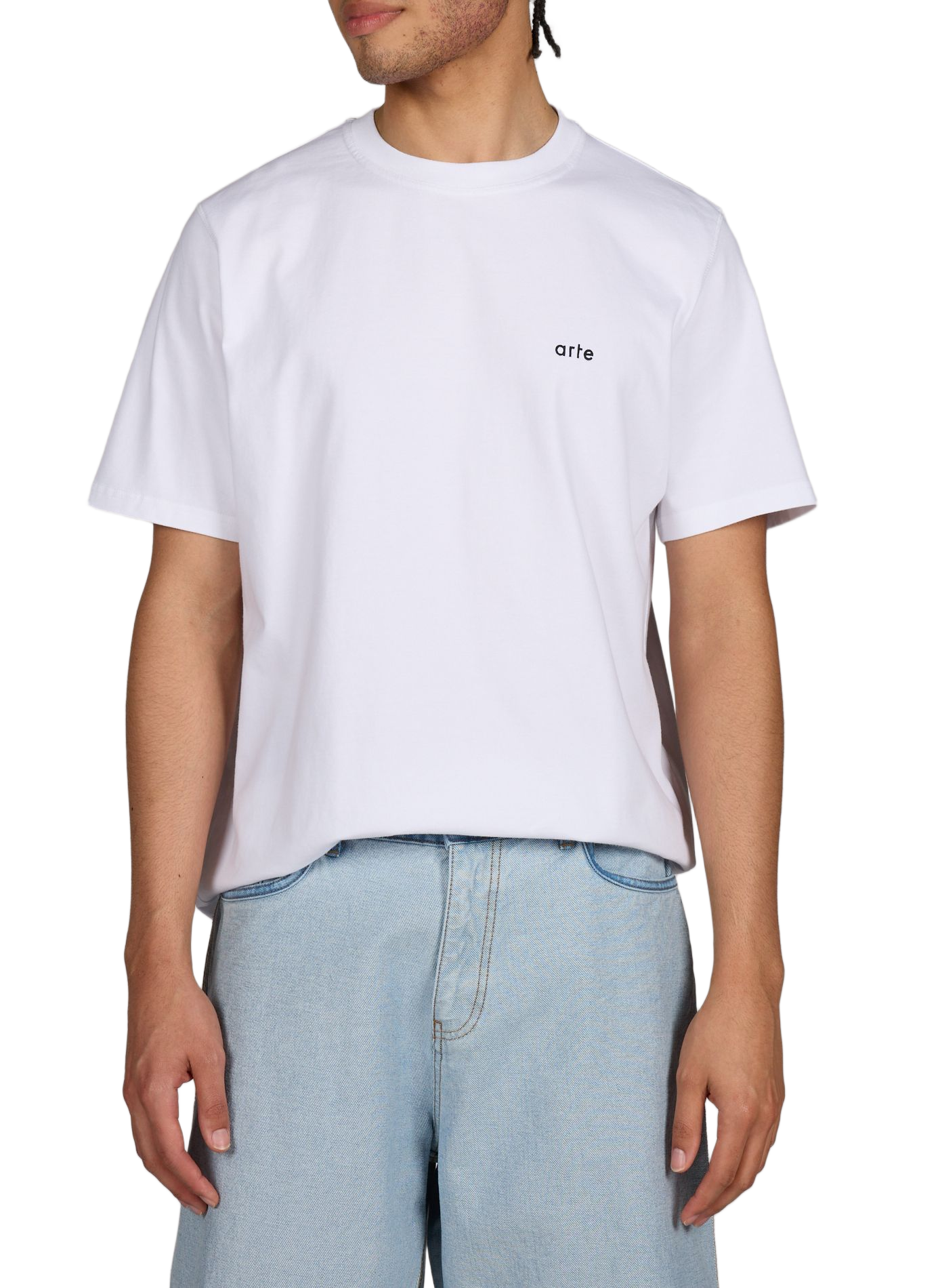 Straight printed cotton T-shirt ARTE ANTWERP White
