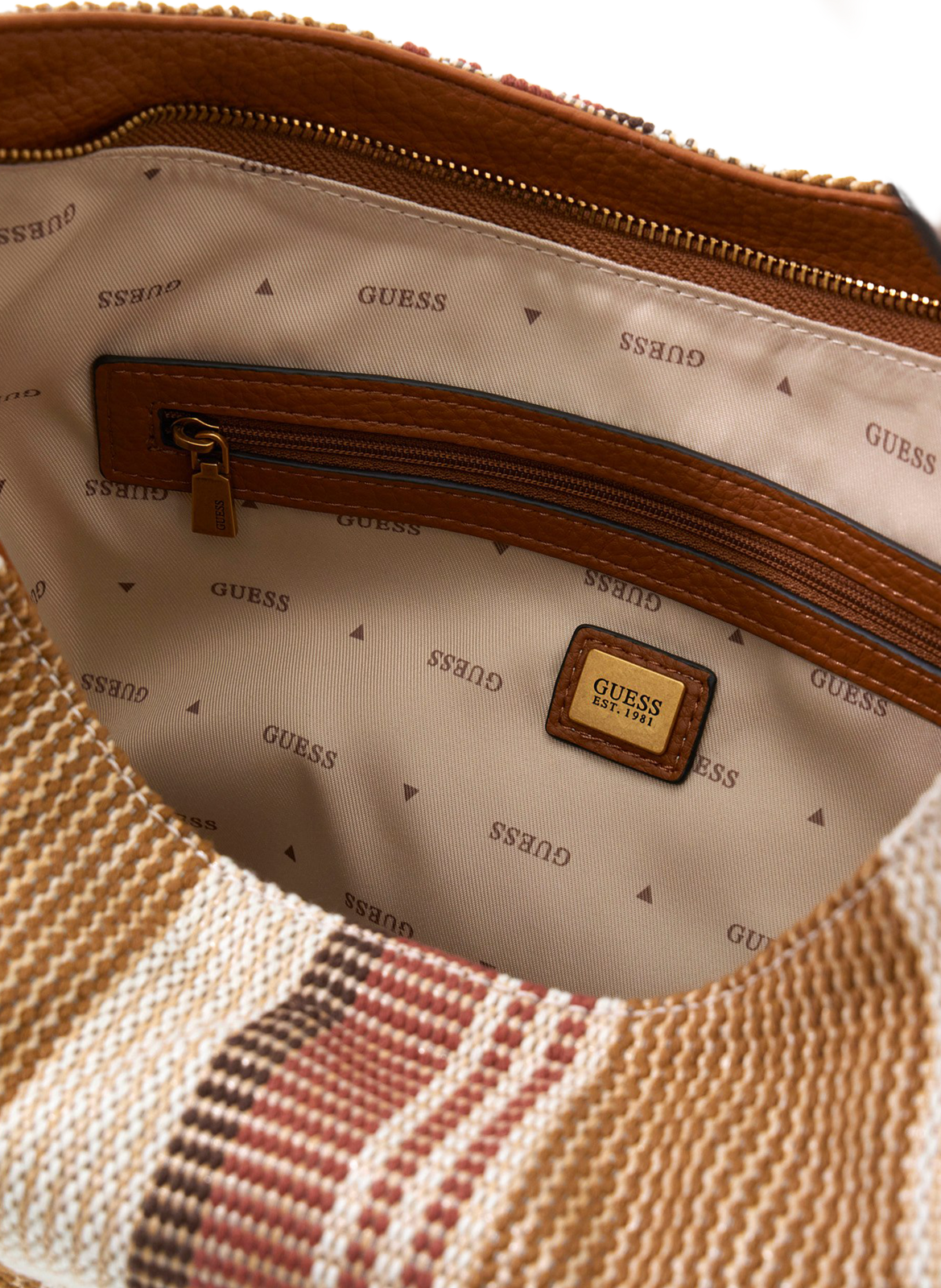 Sac à main Camden à motif GUESS Marron