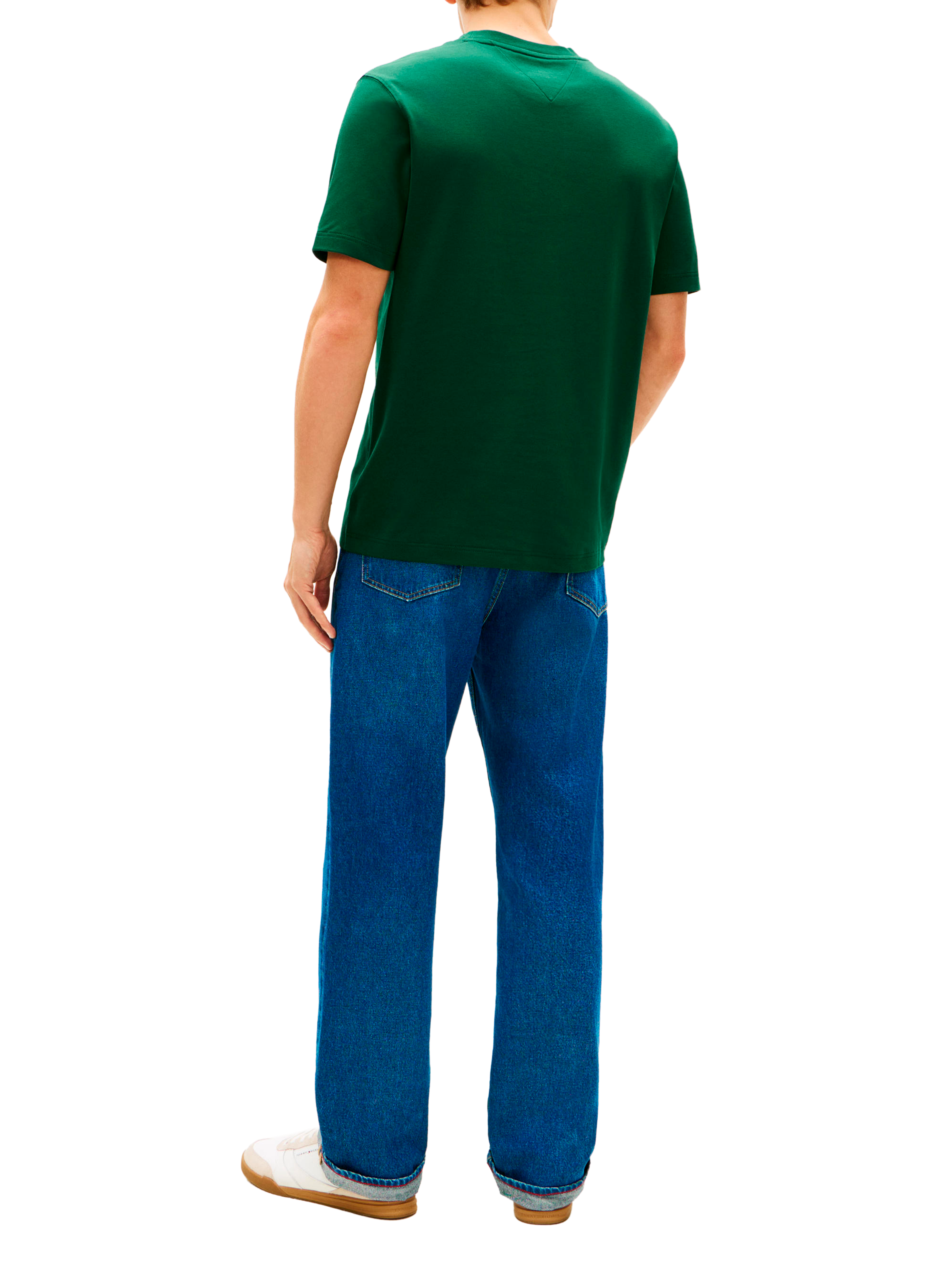 T-shirt à logo en coton TOMMY HILFIGER Vert