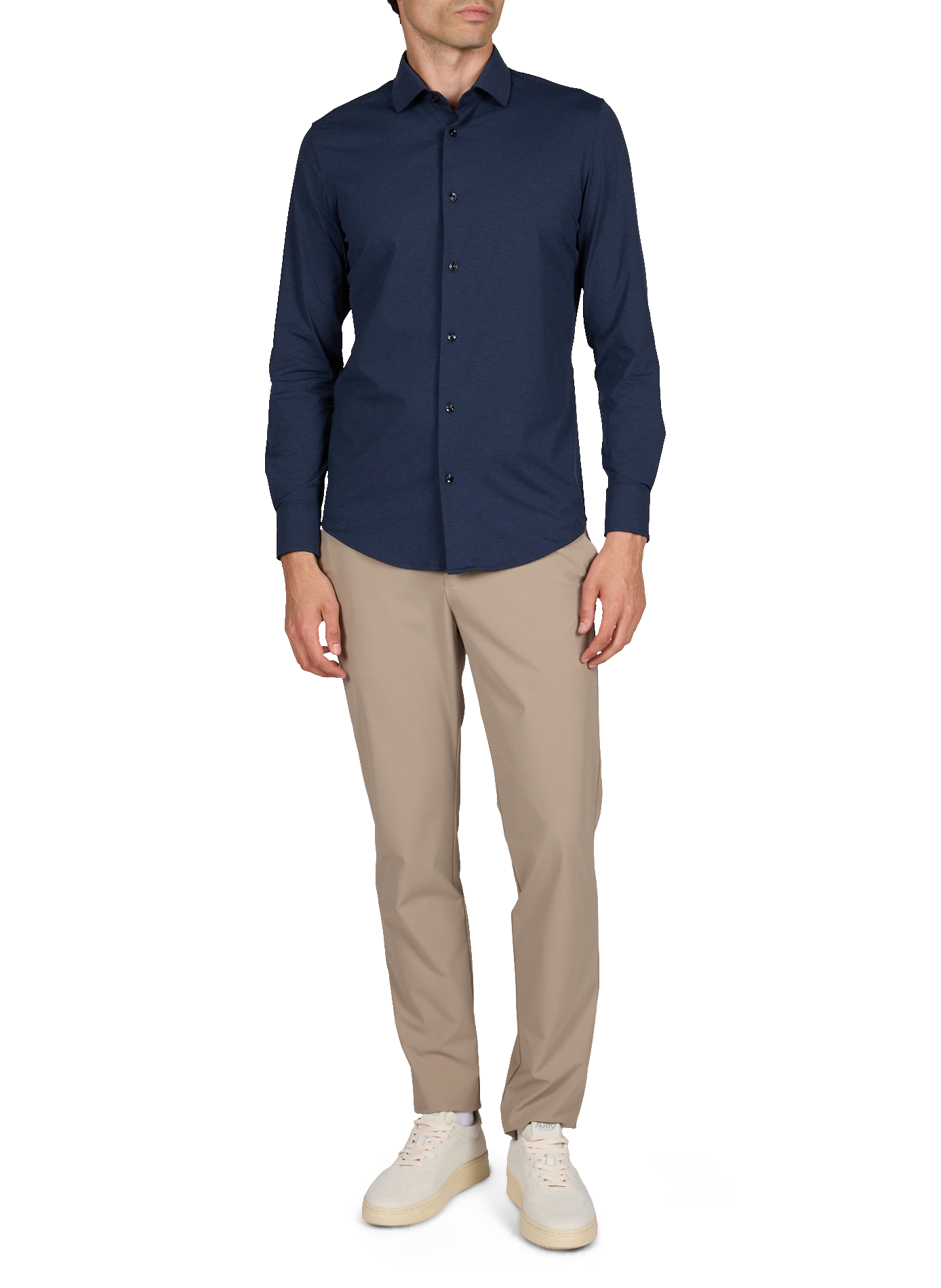 Straight classic collar shirt CRUNA Blue