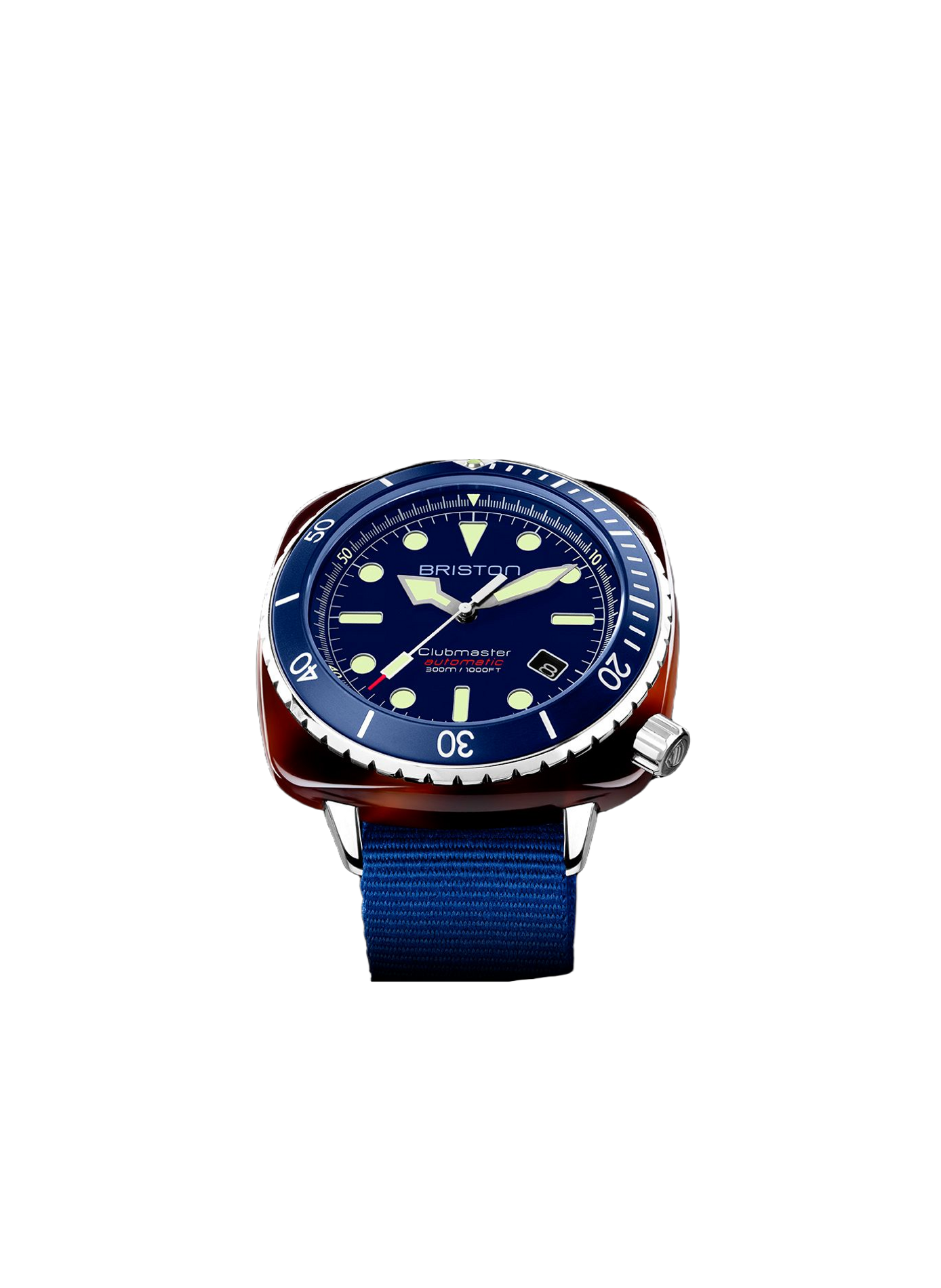 Montre Clubmaster Diver Pro en nylon BRISTON Bleu