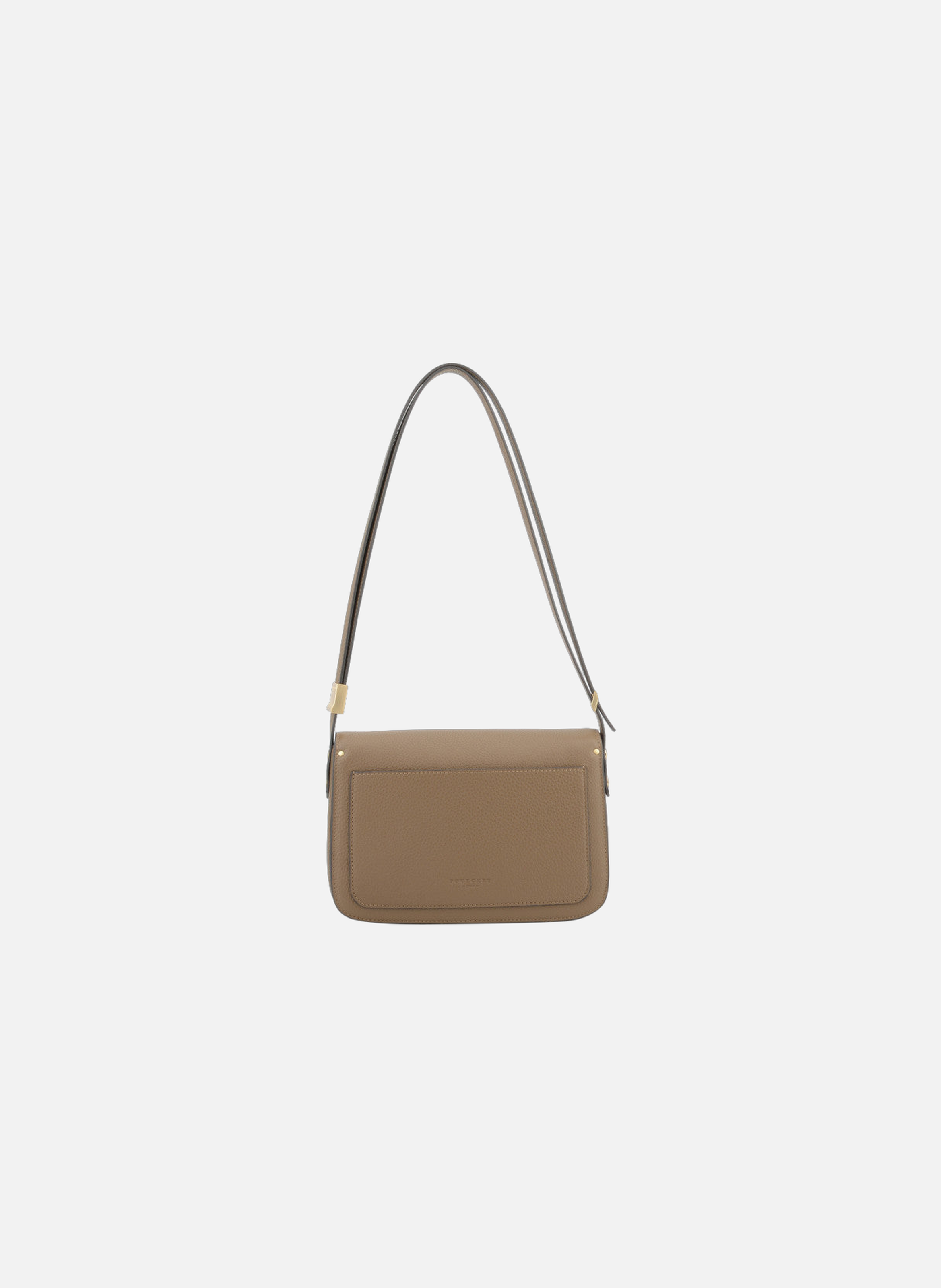 Auteuil | sac porté travers gm en cuir de vachette POURCHET Marron