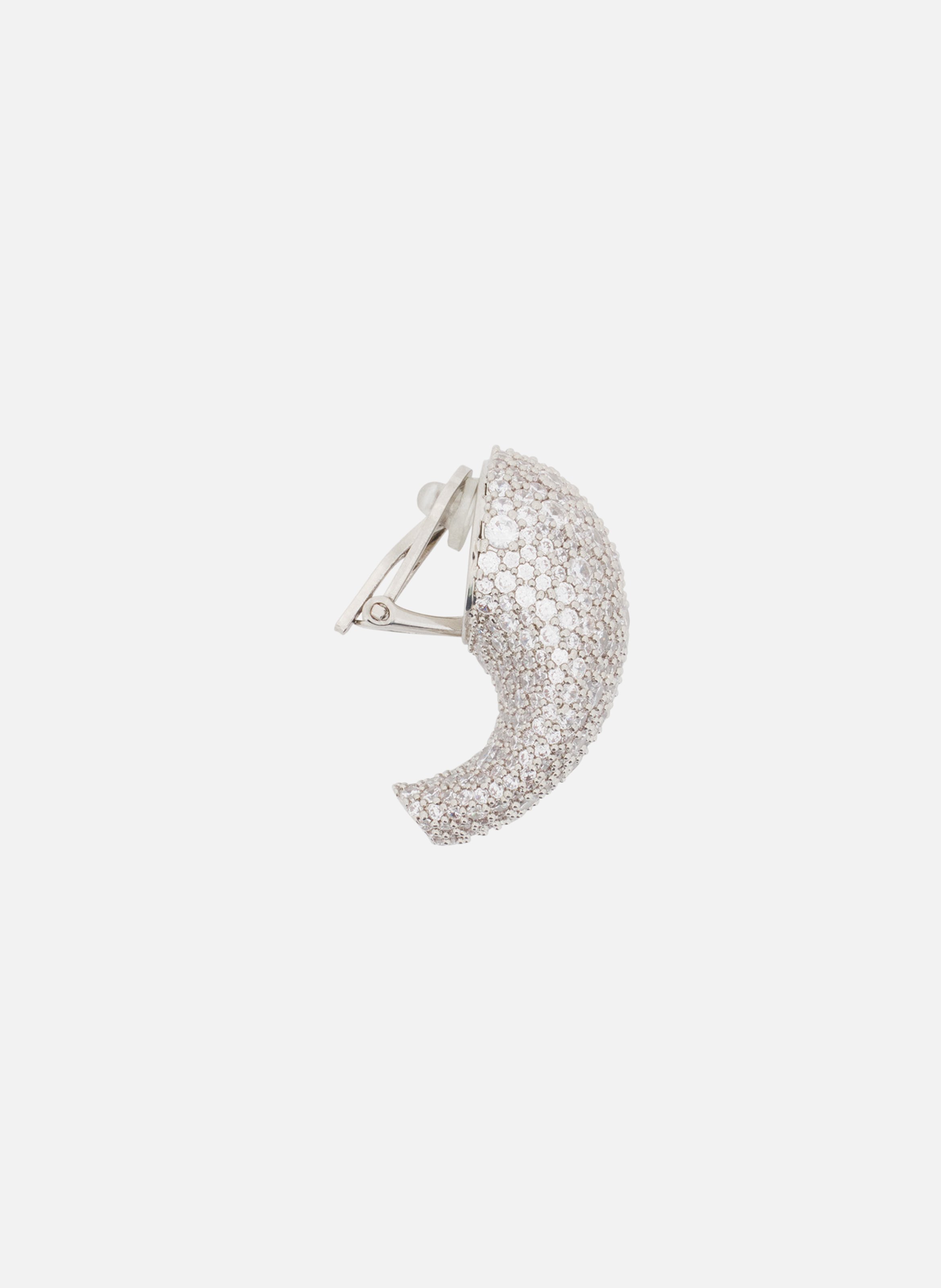 Boucles d'oreilles haute séquence strassées LANVIN Argent