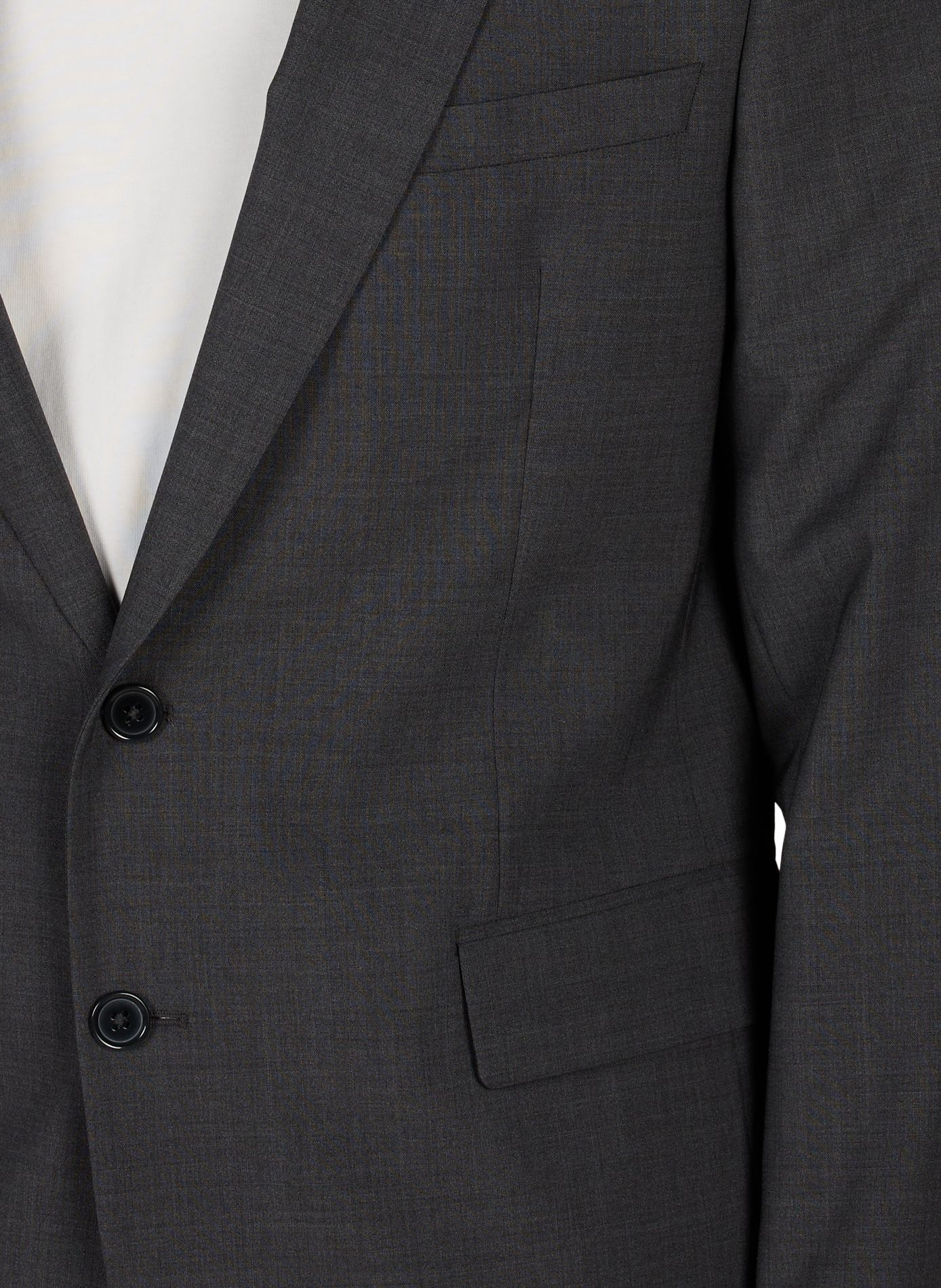 Blazer uni en laine mélangé AU PRINTEMPS PARIS Gris
